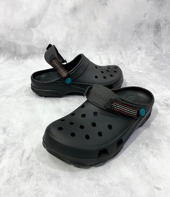 Dép Chính Hãng - Sục Crocs Camo Terra Clog Đen Chấm Xanh - SCR- 016