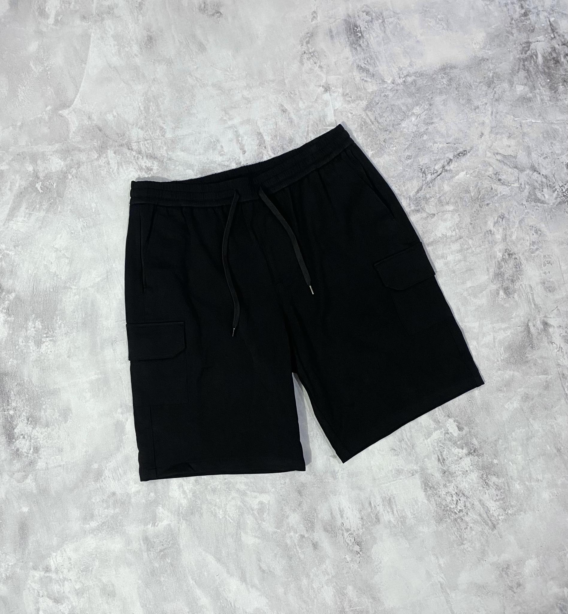 Quần Shorts Chính Hãng - Polham Short Cargo Túi Hộp Khaki 'Black - SPH-010