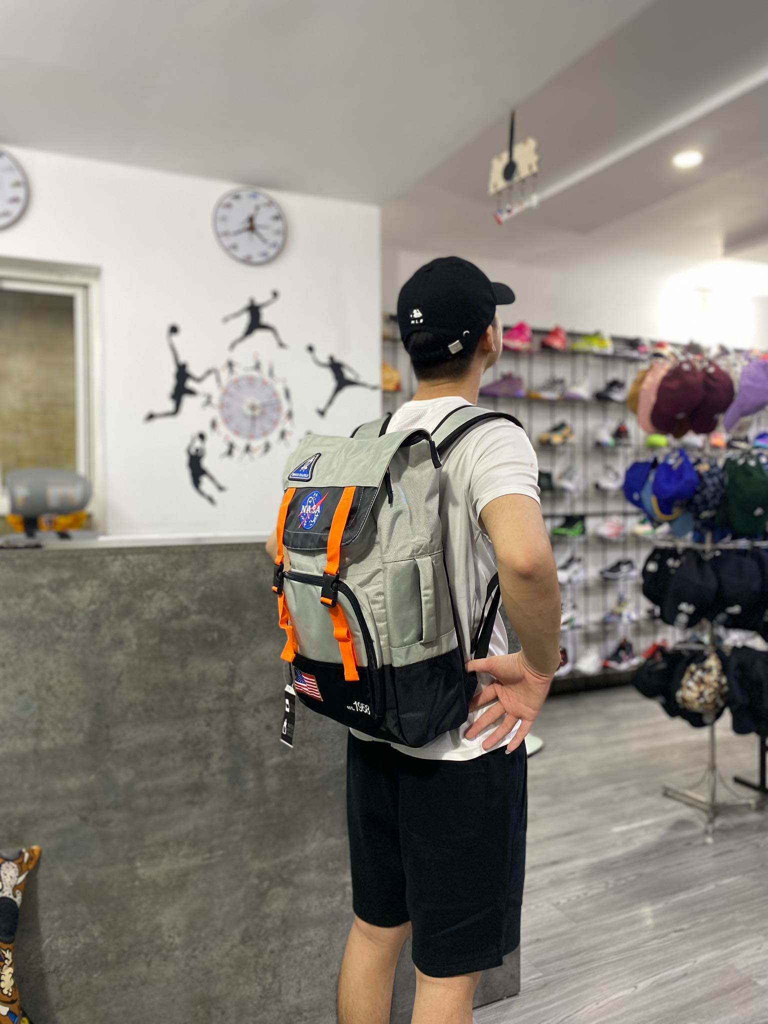 PHỤ KIỆN CHÍNH HÃNG - Balo NASA USA Patched Flight Built-Up Backpack - 11364806