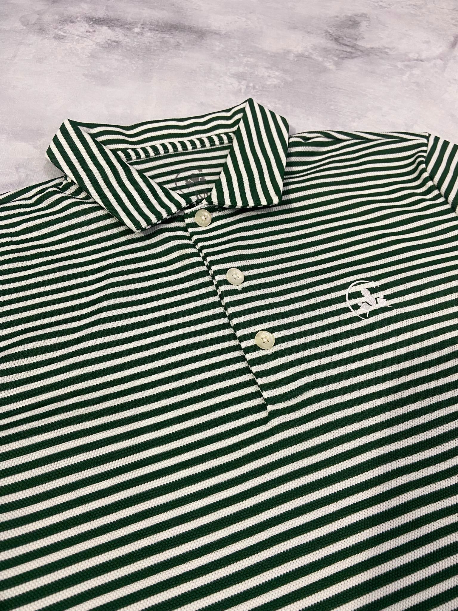 Áo Polo Chính Hãng - Áo Nike Moon Star Three Kẻ Xanh Đậm - PMS03