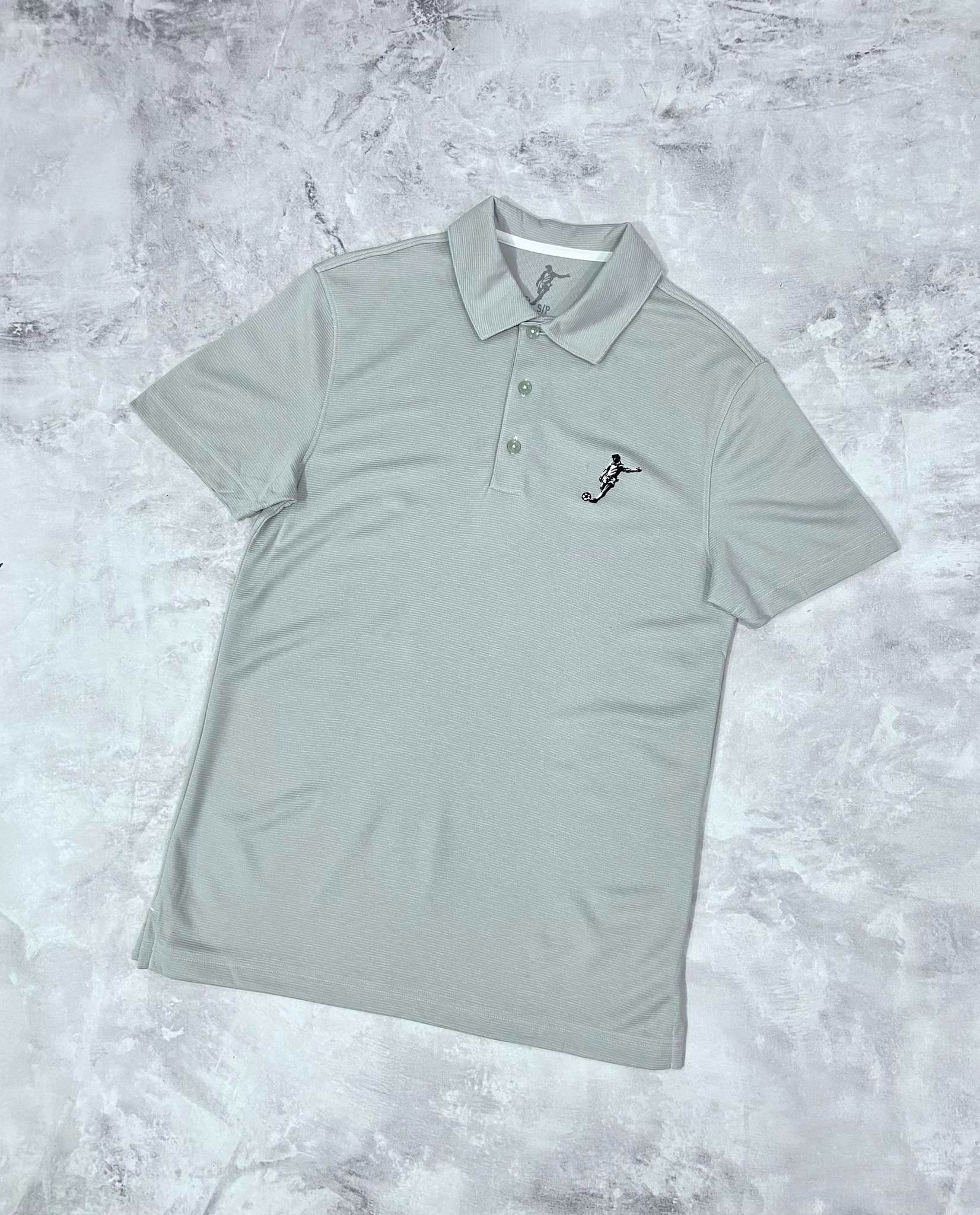 Áo Polo Chính Hãng - Nike Club Logo Football Màu Xám - PNF-021