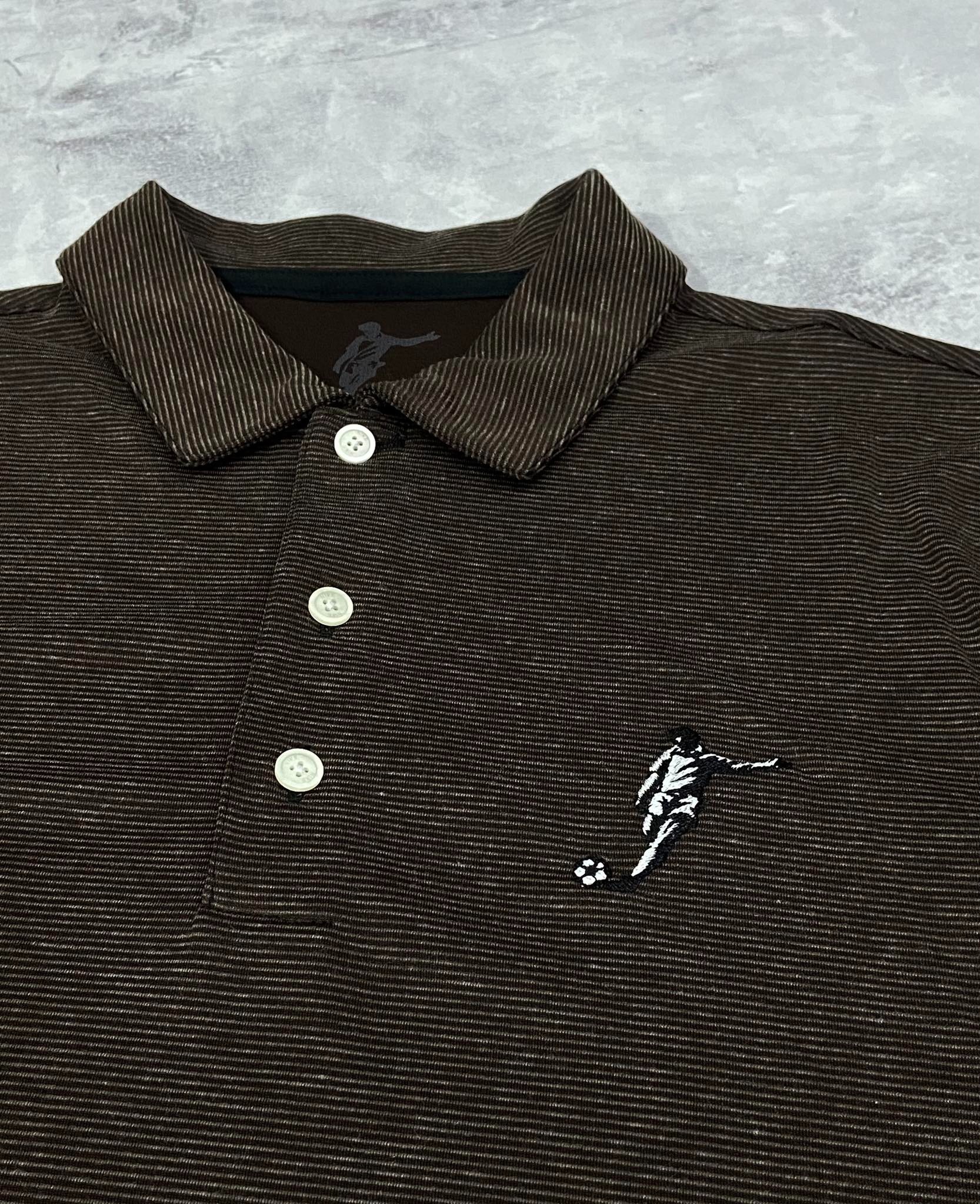 Áo Polo Chính Hãng - Nike Club Logo Football Màu Nâu - PNF-022