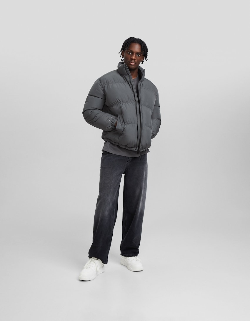 Áo Phao Chính Hãng - Bershka ''Grey'' - 6679-085-200