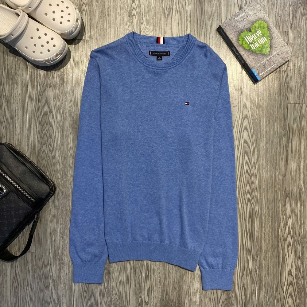 Áo Sweater Chính Hãng - Áo Len Tommy Hilfiger 'Dark Blue' - 78J8222-02