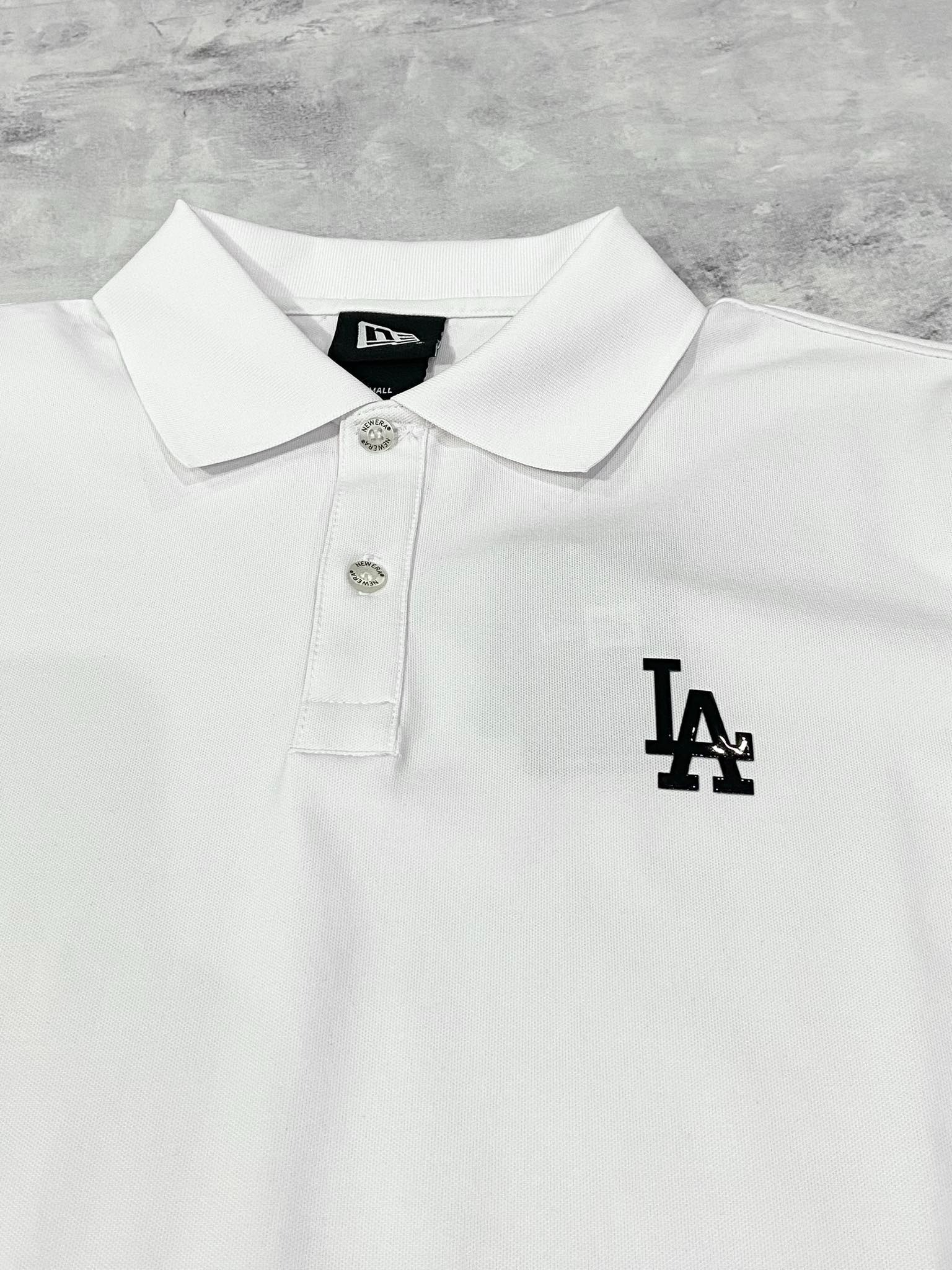 Áo Polo Chính Hãng - Áo Polo New Era LA Trắng - 13718752