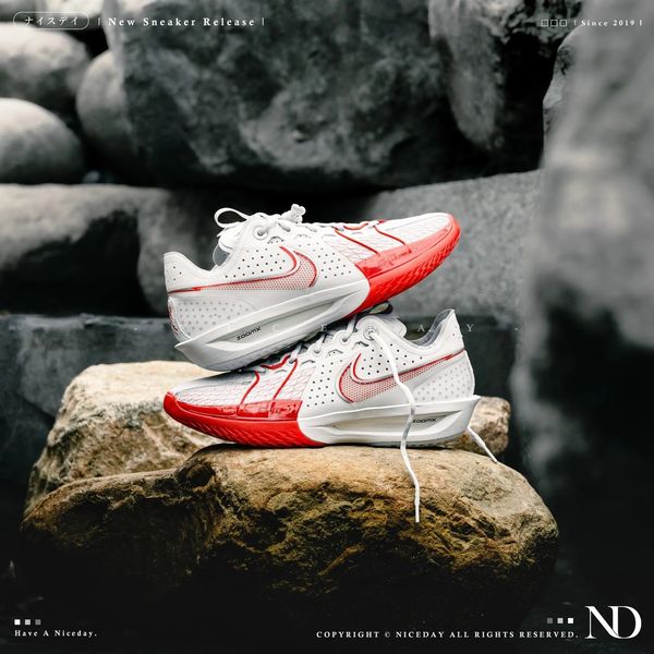 GIÀY BÓNG RỔ CHÍNH HÃNG - NIKE GT CUT 3 EP SUMMIT WHITE PICANTE RED - DV2918-101