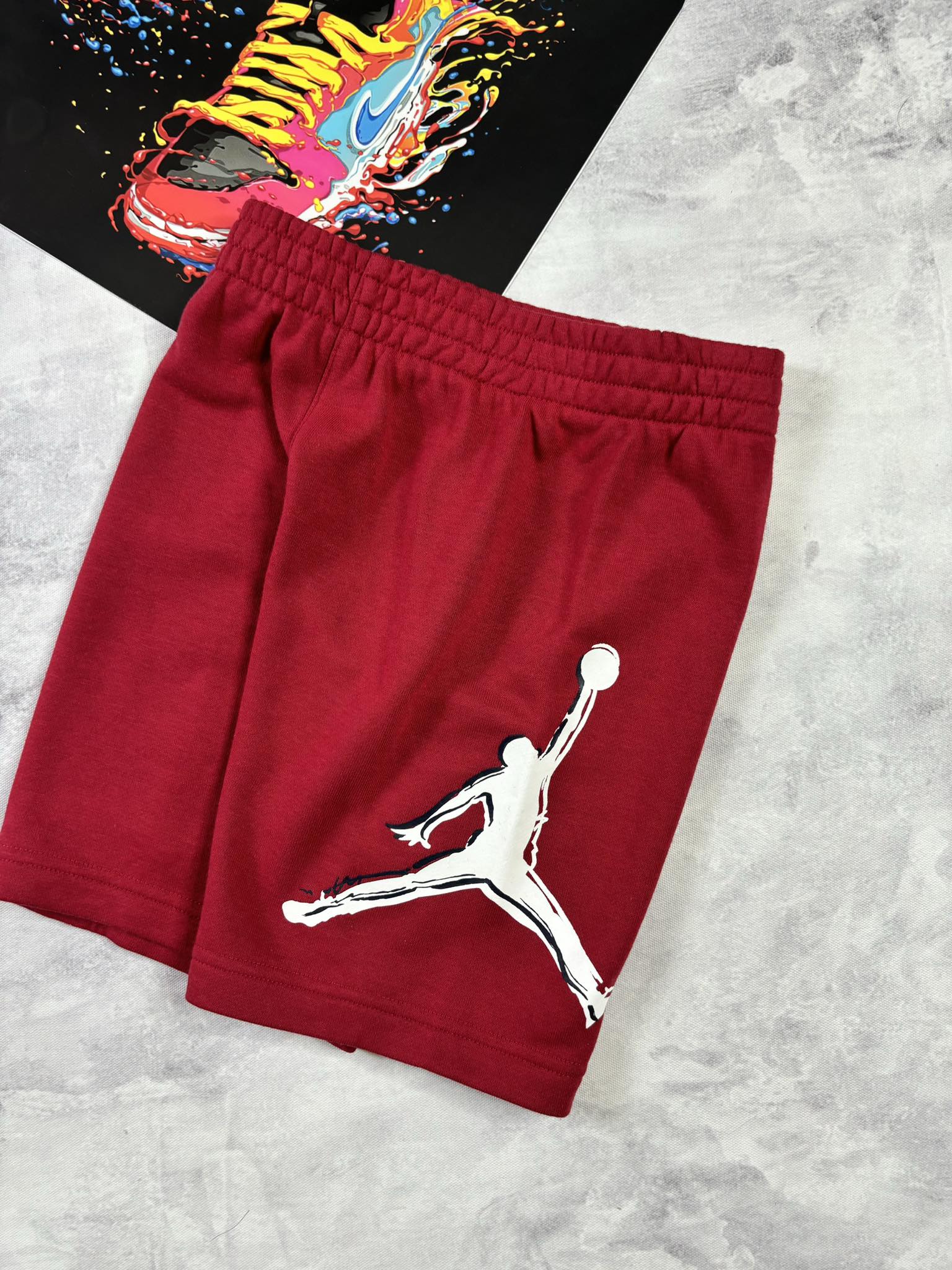 Quần Trẻ Em - Nike Dri-FIT Jordan Painted Crew Set Gym ''Red'' - KD4335-600