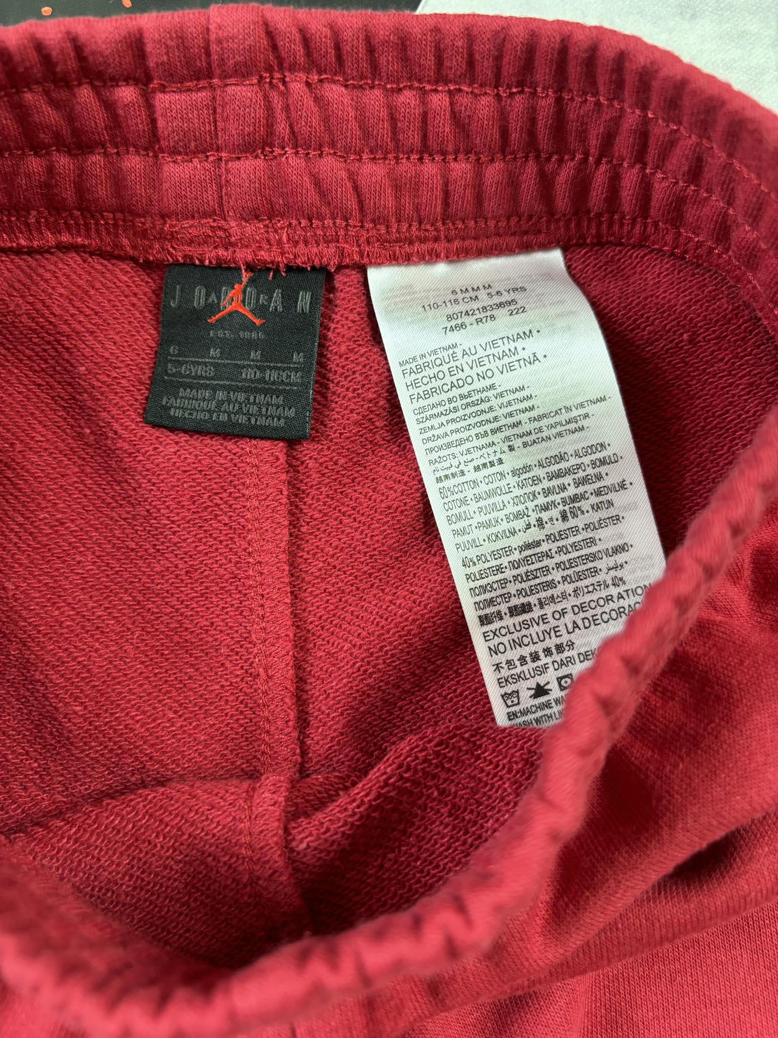 Quần Trẻ Em - Nike Dri-FIT Jordan Painted Crew Set Gym ''Red'' - KD4335-600