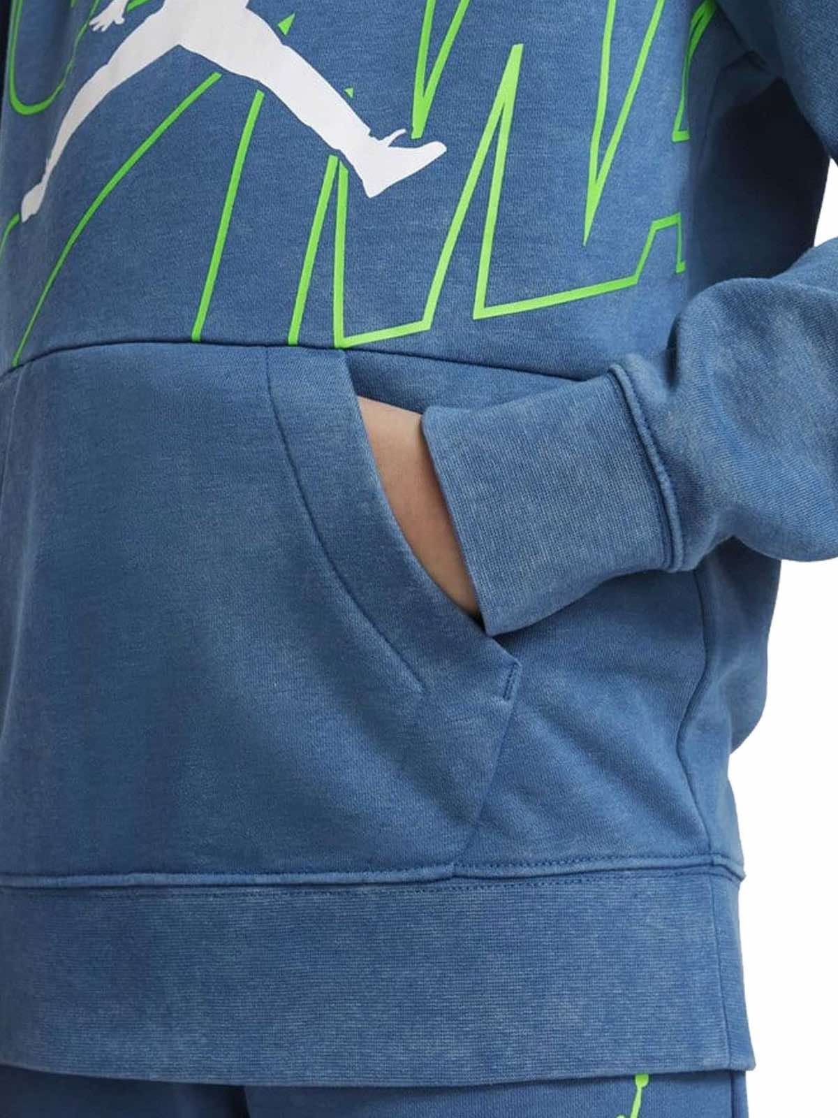 Áo Trẻ Em - Jordan Boys Blue Jump Man Graphic Sweatshirt 'Blue' -B209-BAJ