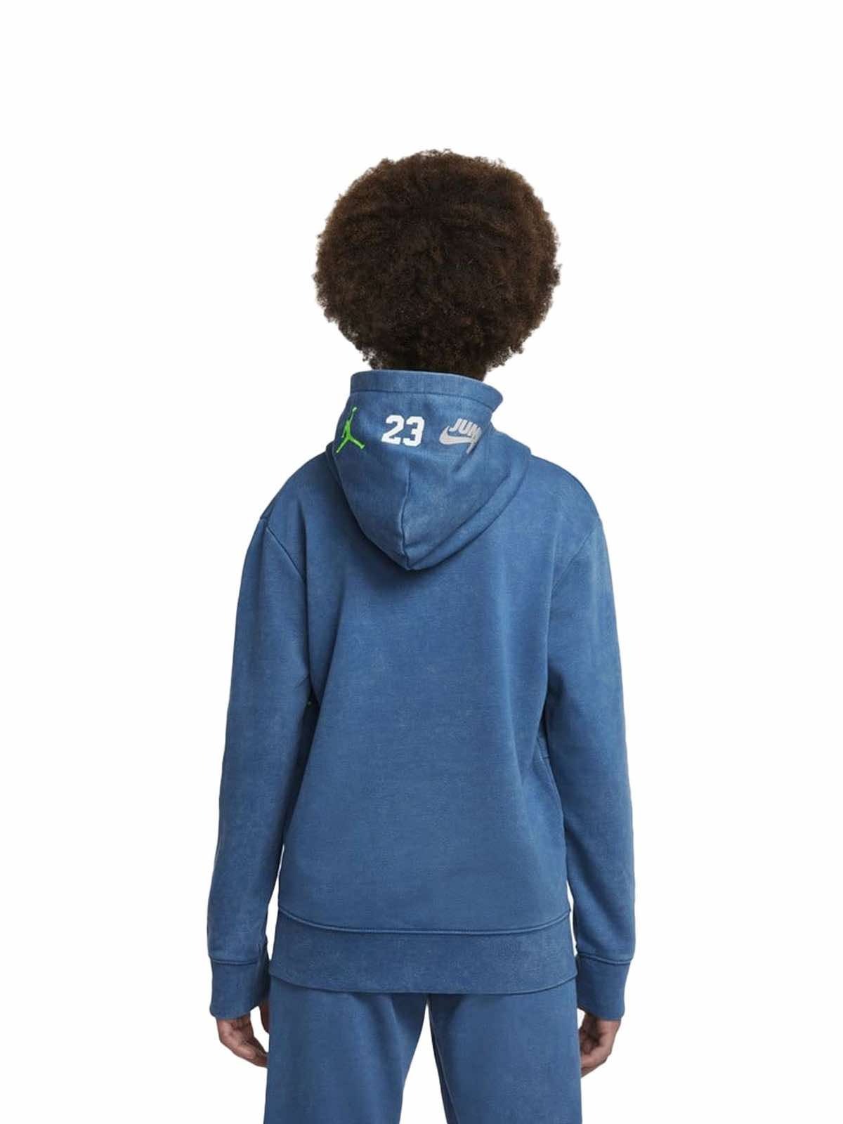 Áo Trẻ Em - Jordan Boys Blue Jump Man Graphic Sweatshirt 'Blue' -B209-BAJ