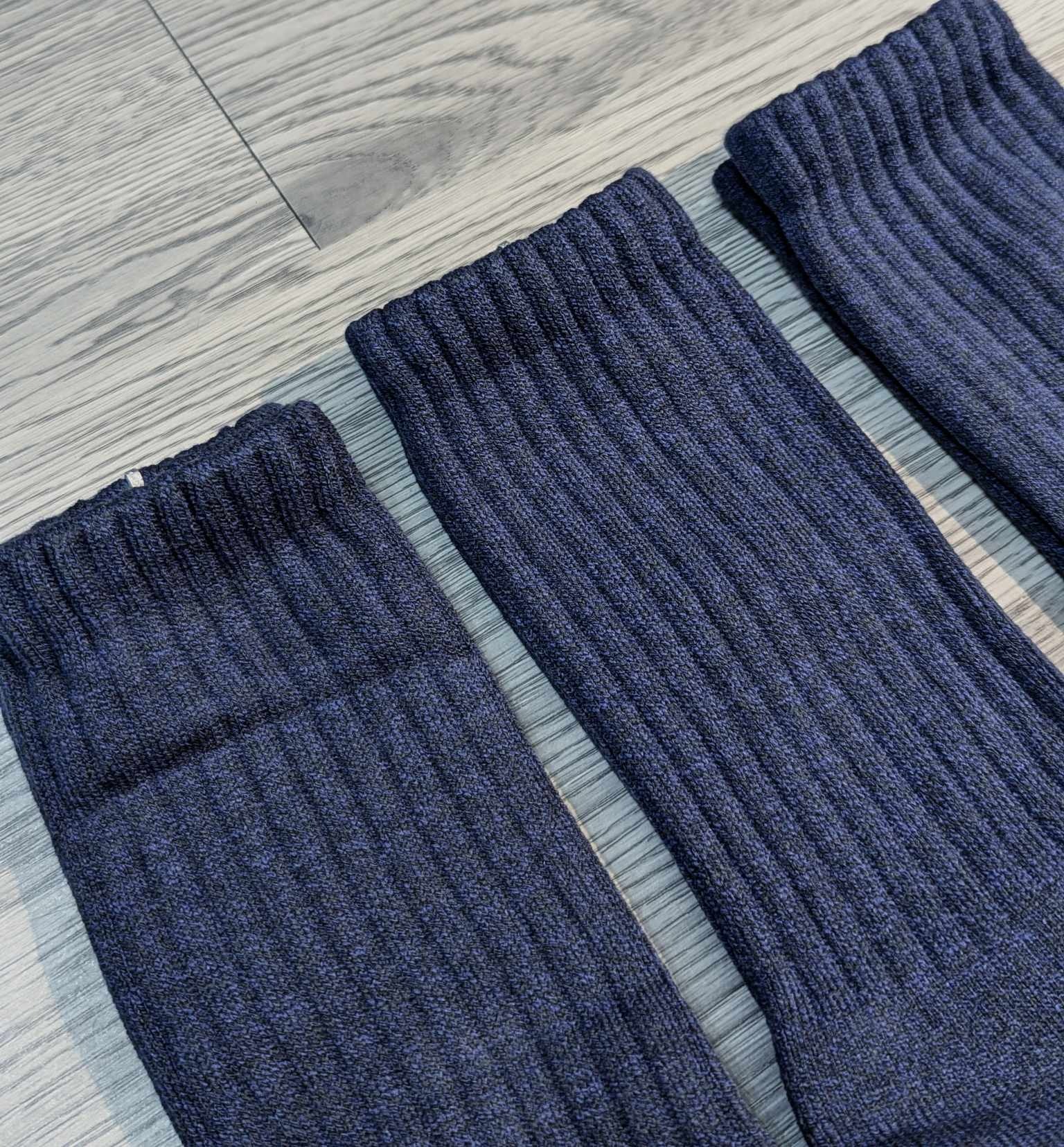 Phụ Kiện Chính Hãng - Tất Uniqlo Heattech Socks 'Blue (3 đôi/pack ) - UNQ-09