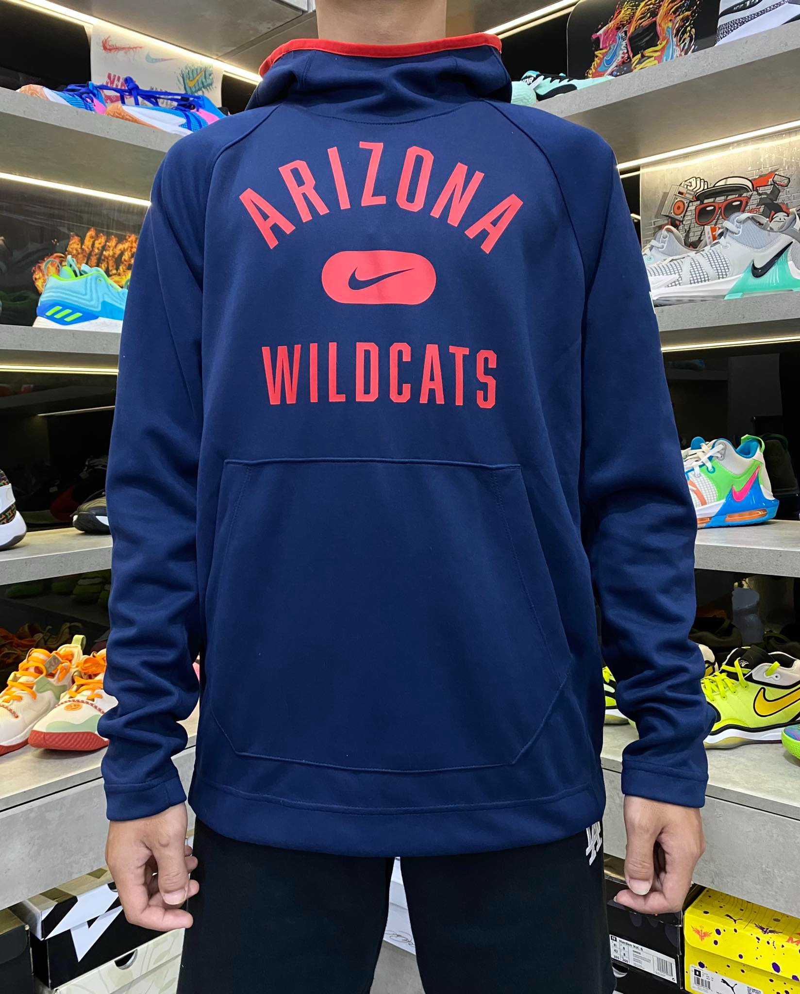 Áo Hoodie Chính Hãng - Nike Arizona Wildcats Basketball NBA 'Navy' - DD6079-419
