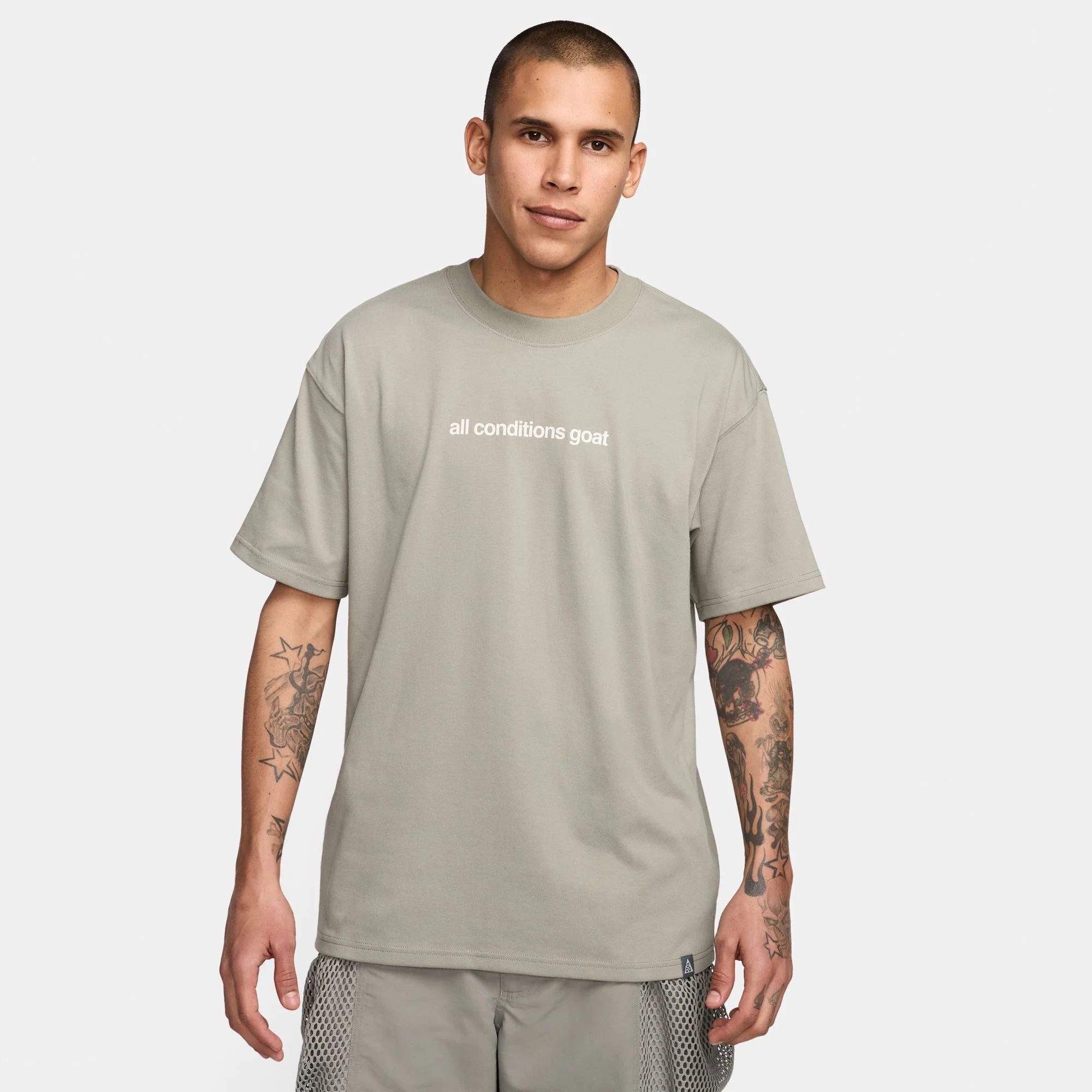 Áo Tshirts Chính Hãng - Nike ACG Men's Dri-FIT 'All Conditions Goat' Grey - FV3492-053