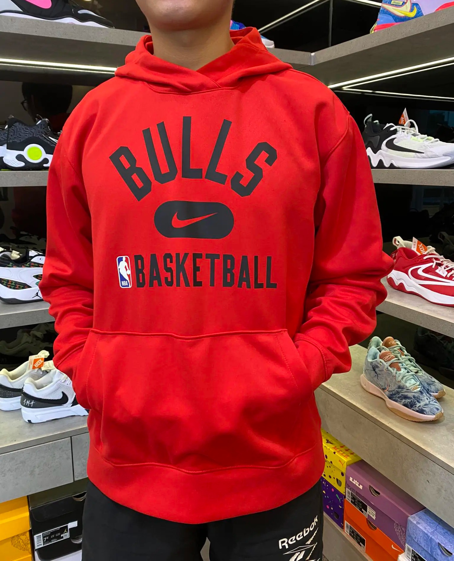 Áo Hoodie Chính Hãng - Nike Dri-Fit Chicago Bulls Spotlight NBA  ''Red'' - DB0888-657