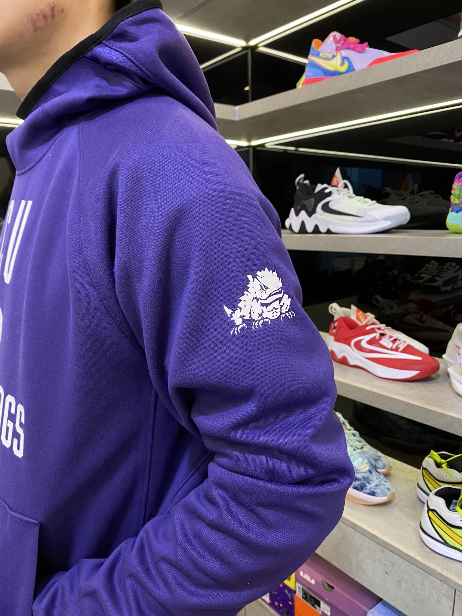 Áo Hoodie Chính Hãng - Nike TCU Horned Frogs Spotlight Raglan 