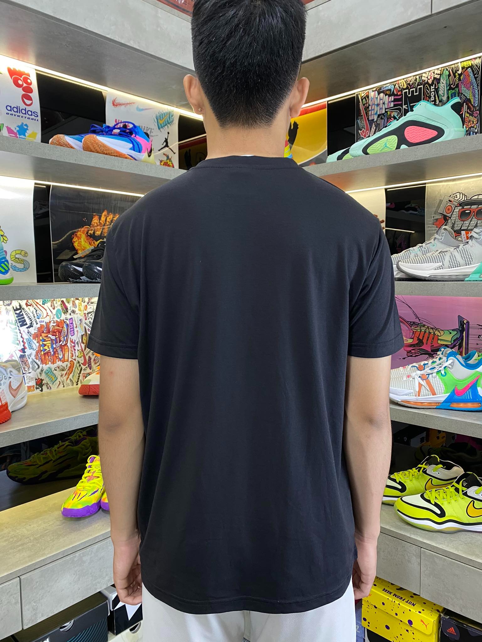 Áo Tshirts Chính Hãng - Áo Thun Champion Big Logo 'Black' - ACS-04