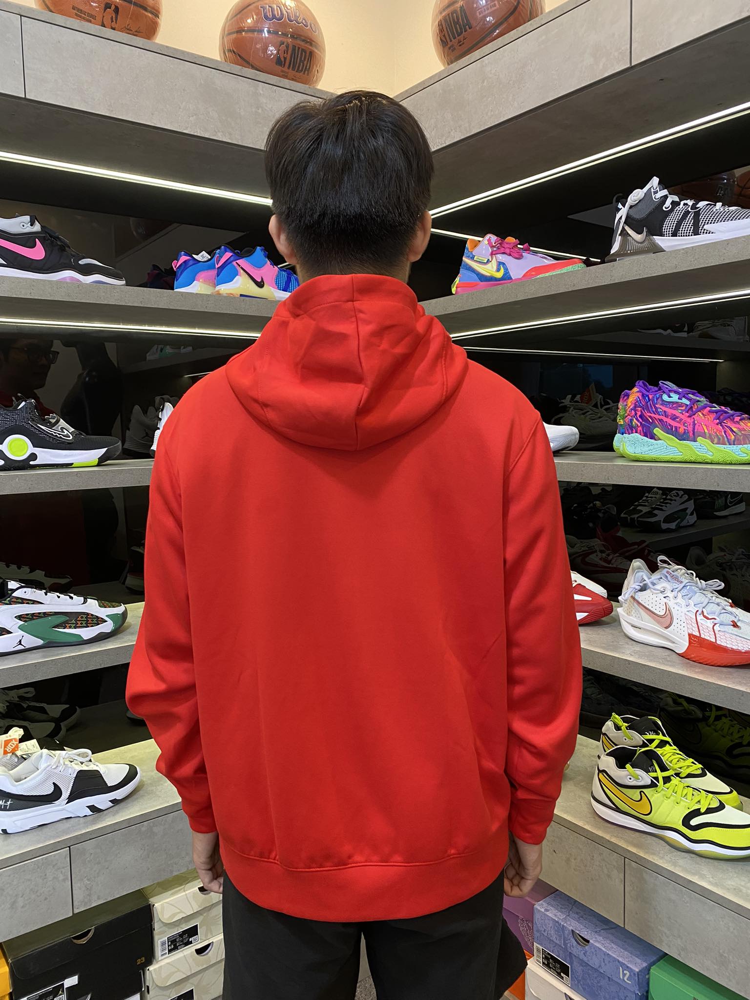 nike dri fit hoodie red