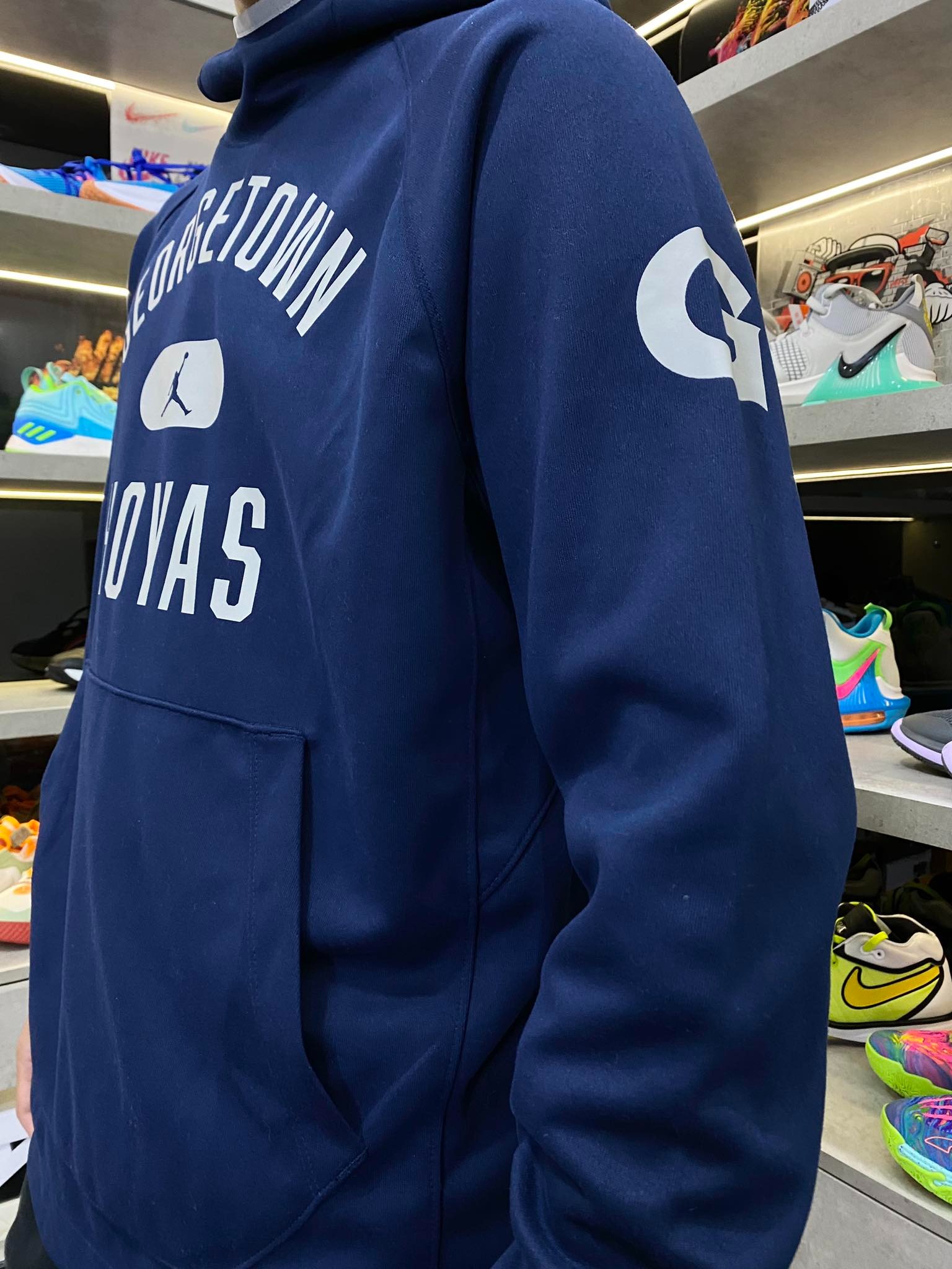 Áo Hoodie Chính Hãng - Nike Air Jordan Georgetown Hoyas Spotlight 'Navy' - 019524