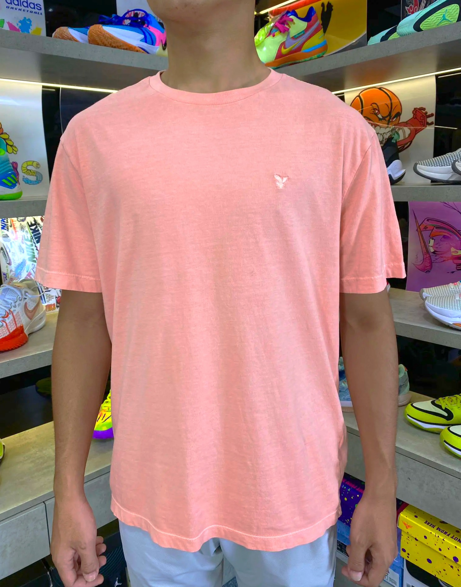 Áo Tshirts Chính Hãng - American Eagle Super Soft Standard Fit - S/3583-SUM24-Orange