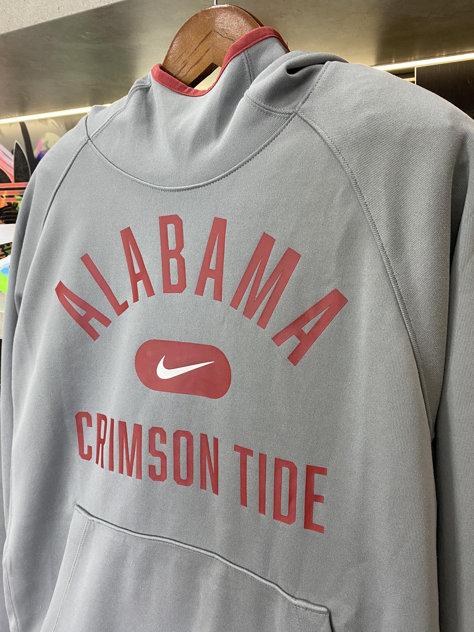 Áo Hoodie Chính Hãng - Nike Alabama Crimson Tide Basketball Men ''Grey'' - HD0010