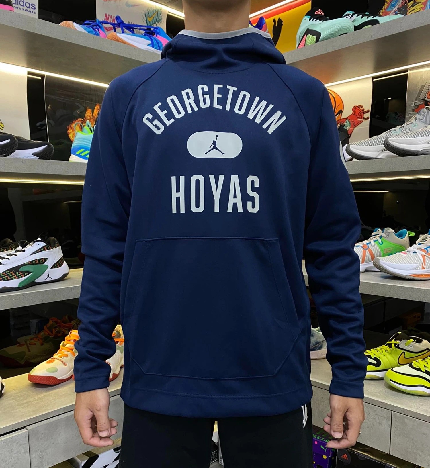 Áo Hoodie Chính Hãng - Nike Air Jordan Georgetown Hoyas Spotlight 'Navy' - 019524