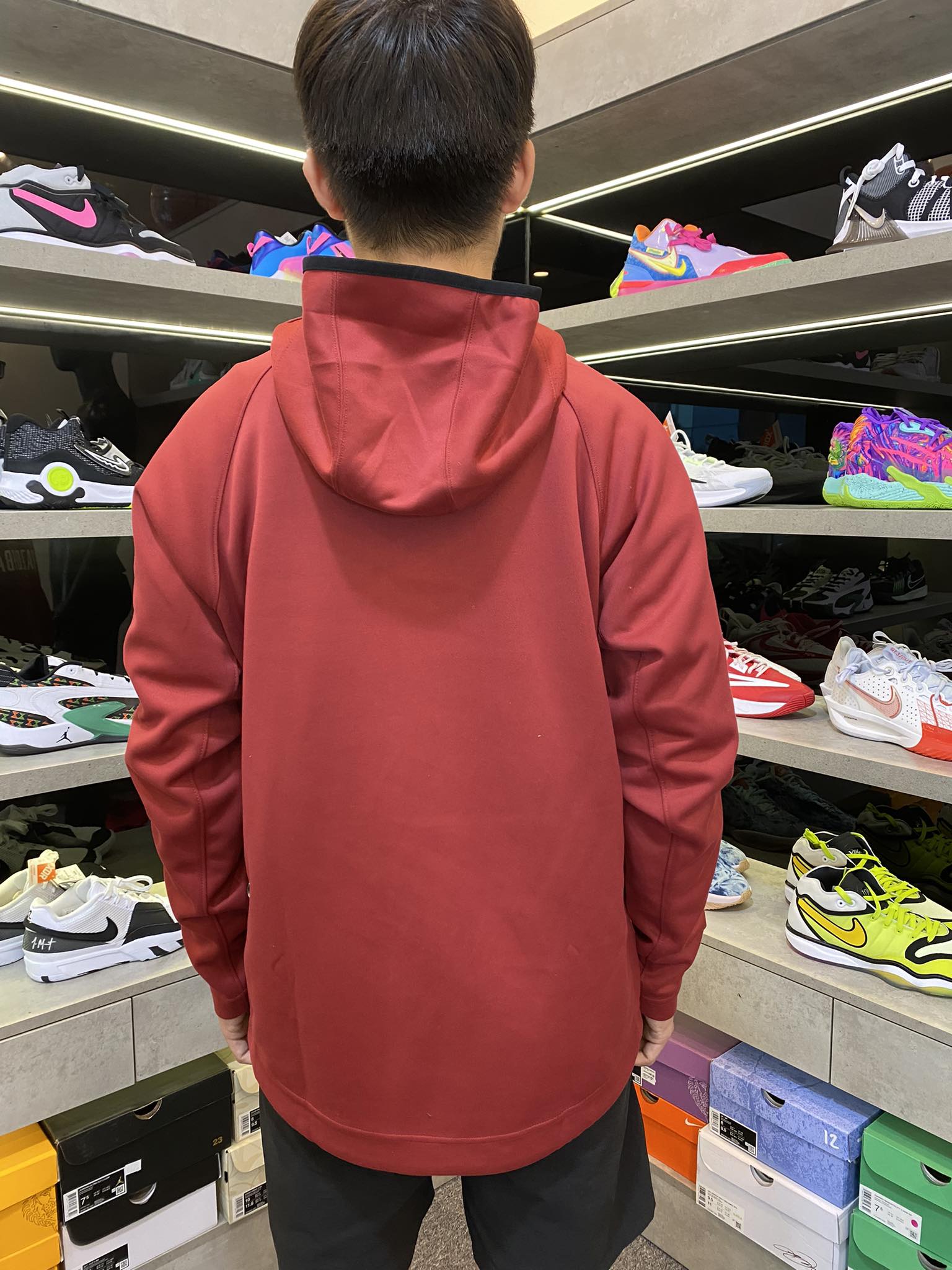 Áo Hoodie Chính Hãng - Nike Text Arkansas Rzorbacks Mũ Viền Đen 