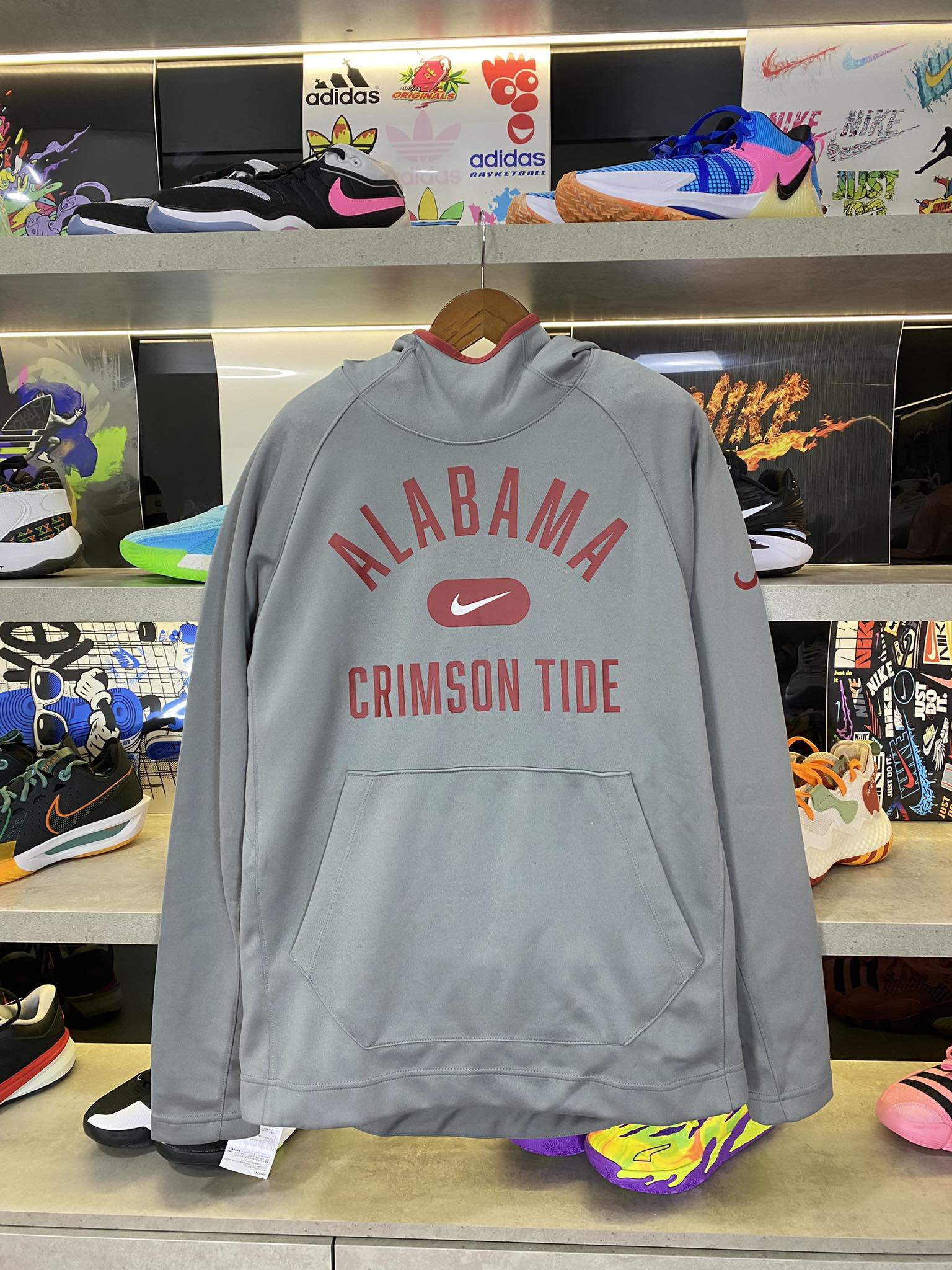 Áo Hoodie Chính Hãng - Nike Alabama Crimson Tide Basketball Men ''Grey'' - HD0010