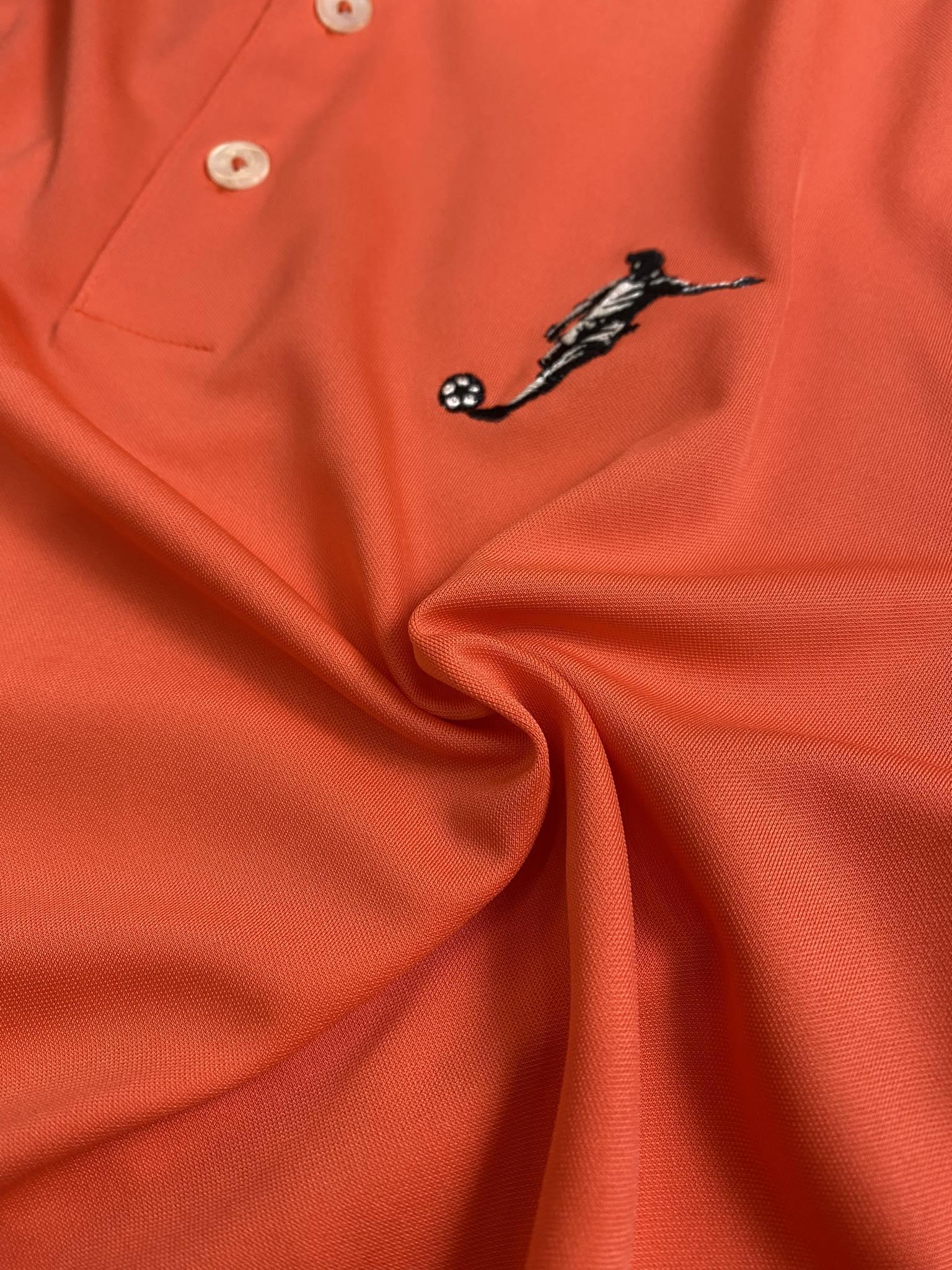 Áo Polo Chính Hãng - Nike Club Logo Football Cam Cháy - PNF-020