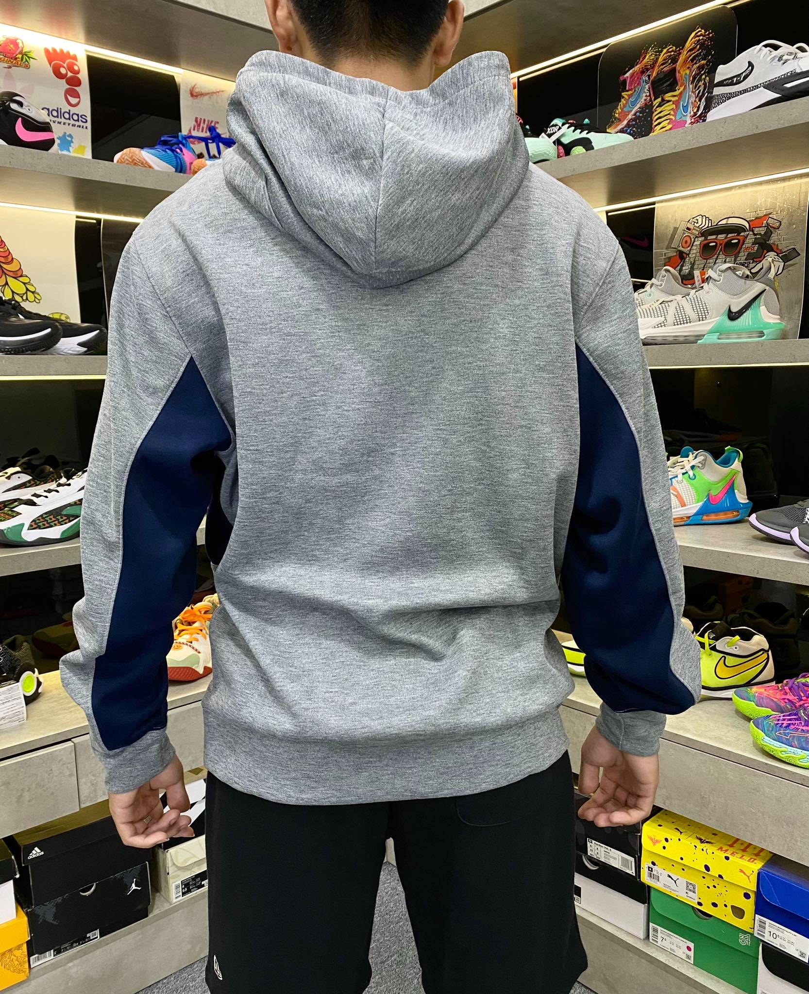 Áo Hoodie Chính Hãng - Nike Syracuse Orange Logo Basketball S 'Gray/Orange' - AHD-091