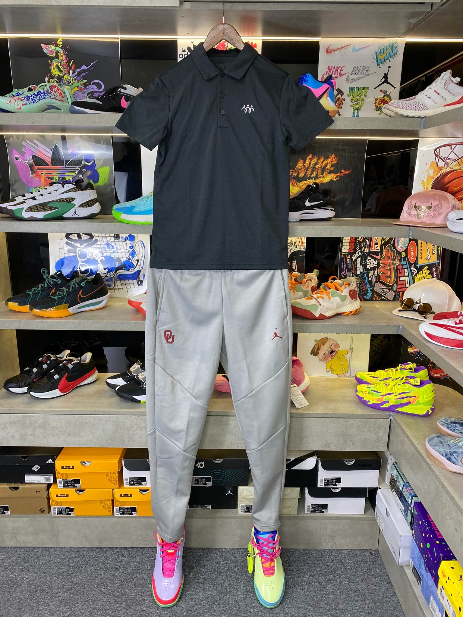 Áo Polo Chính Hãng - Áo Nike Basic Three People '' Xanh đen''  - NI009