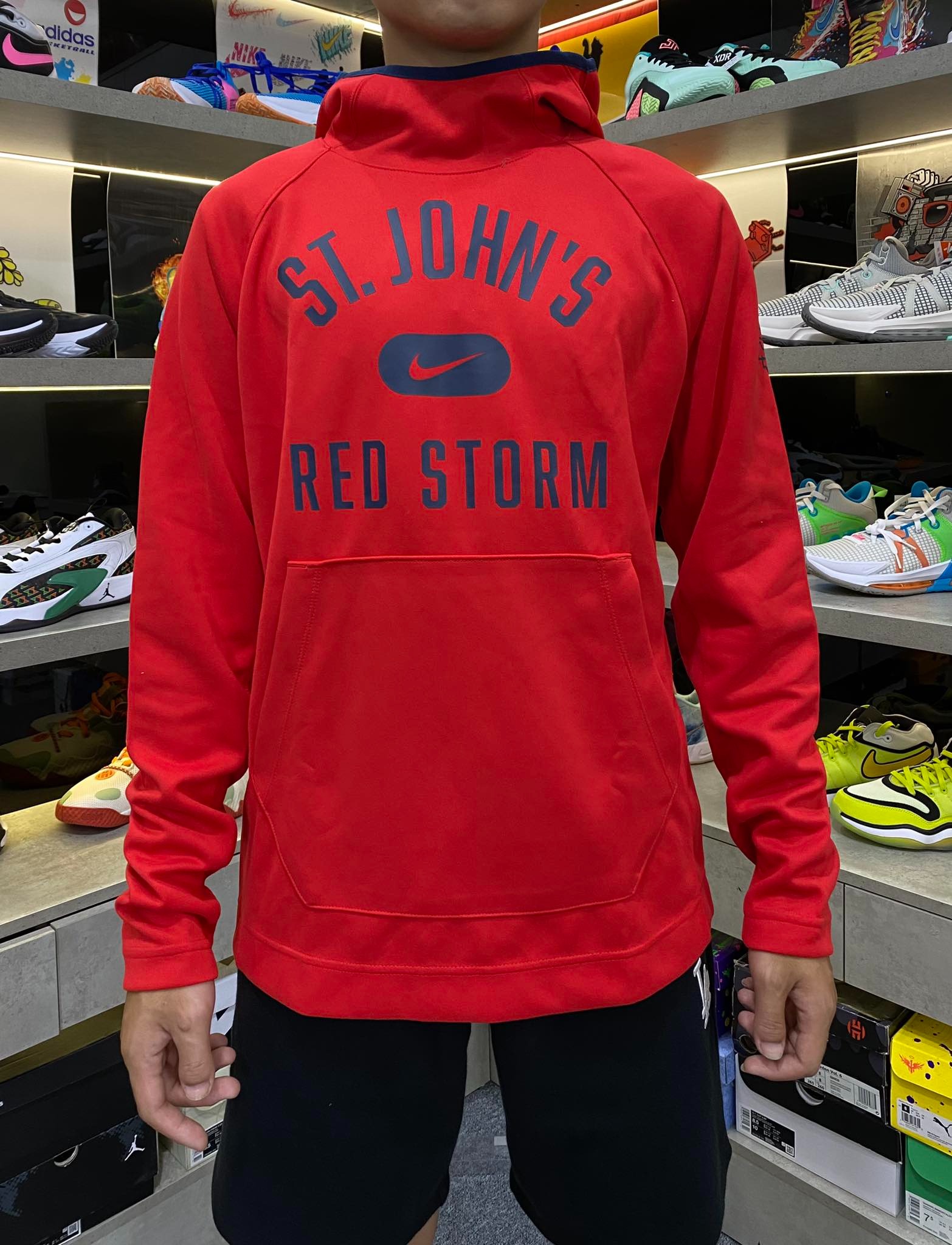 Áo Hoodie Chính Hãng - Nike ST.JOHN'S Red Storm 'Red' Pullover - DB5018-657