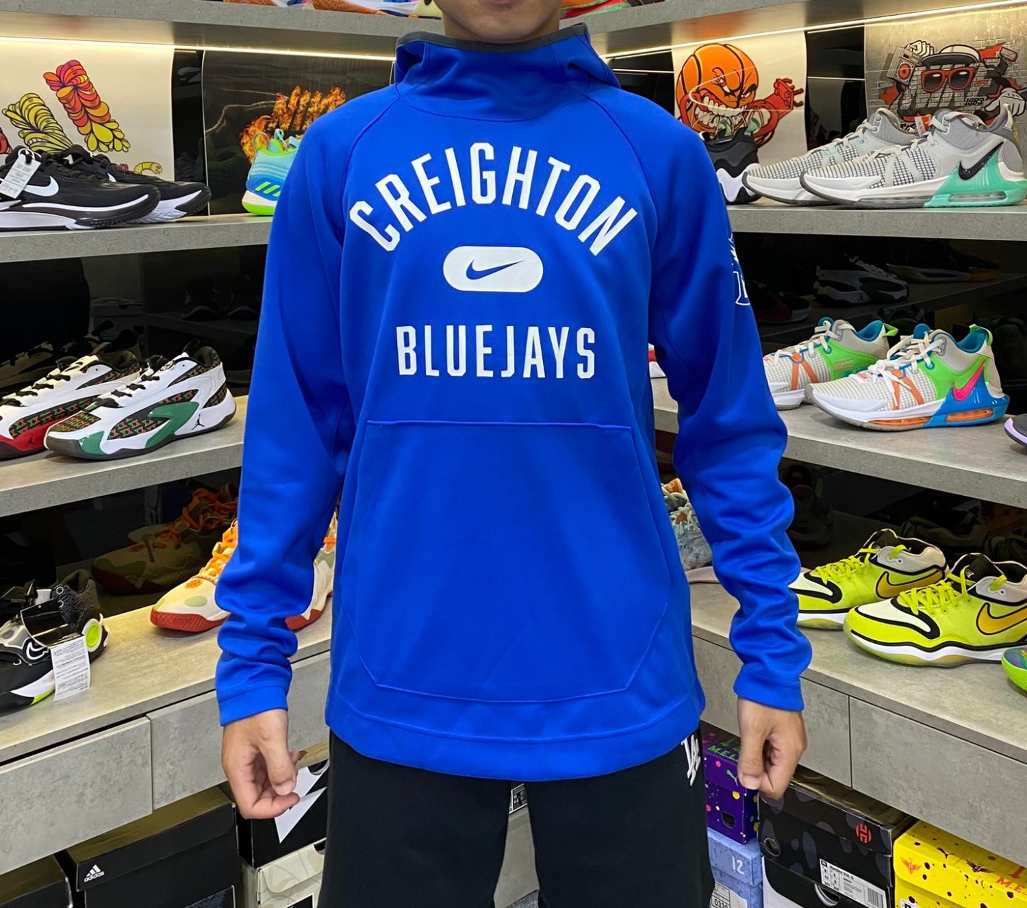 Áo Hoodie Chính Hãng - Nike  Text Creighton Bluejays 