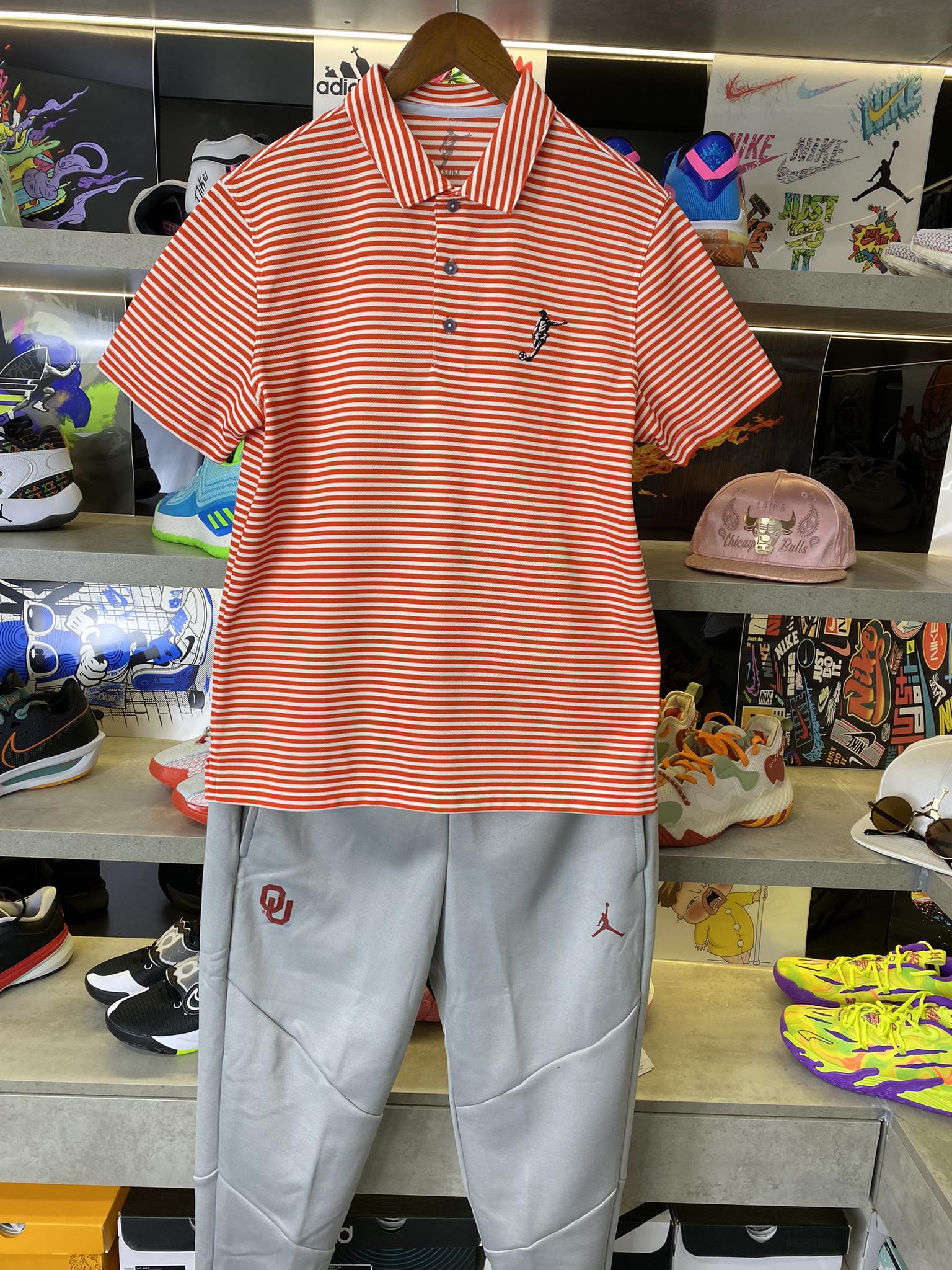 Áo Polo Chính Hãng - Nike Club Logo Football 'Orang/White' - PNF-004