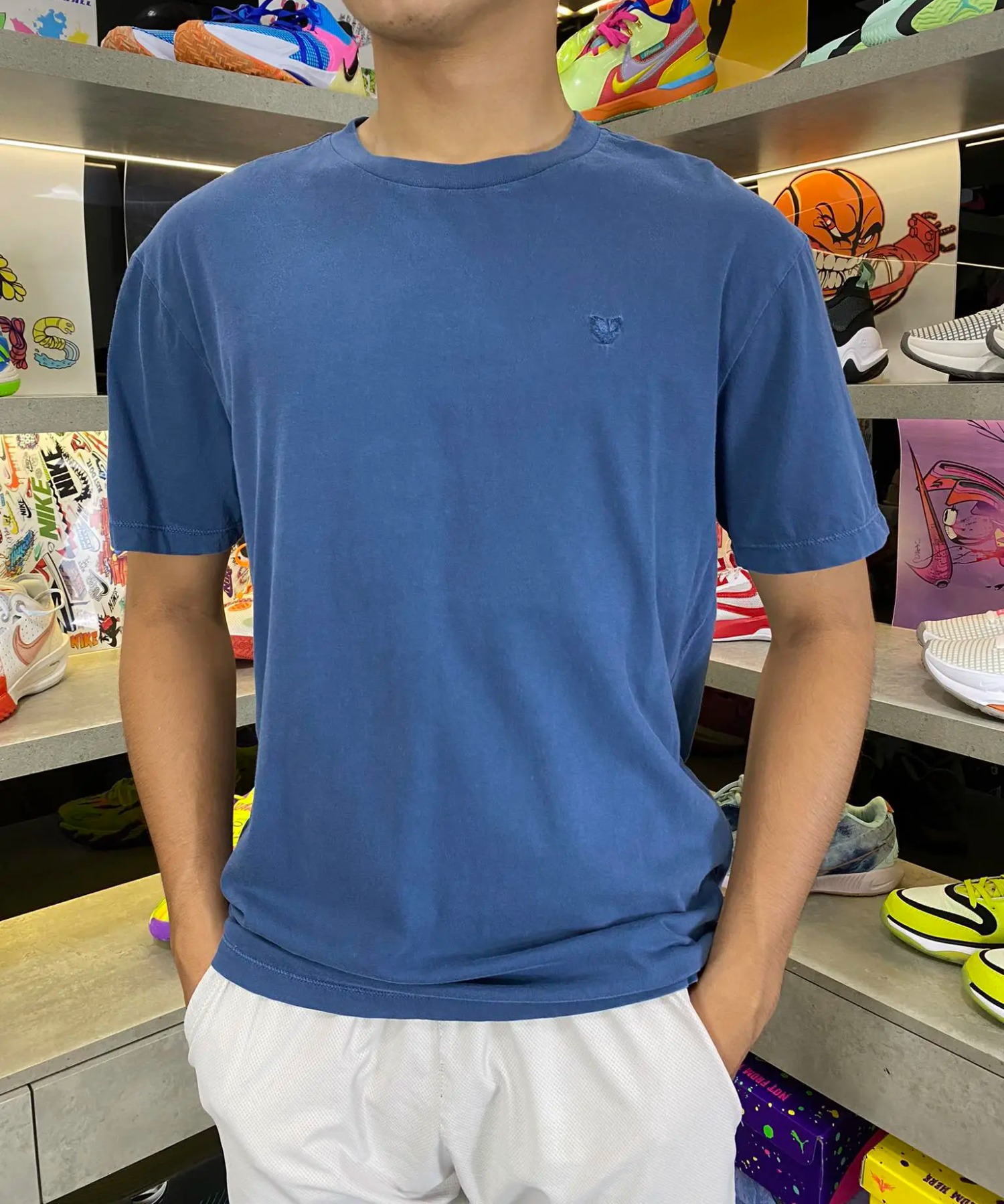 Áo Tshirts Chính Hãng - American Eagle Super Soft Standard Fit 'Blue' - S/3583-SUM24-Blue