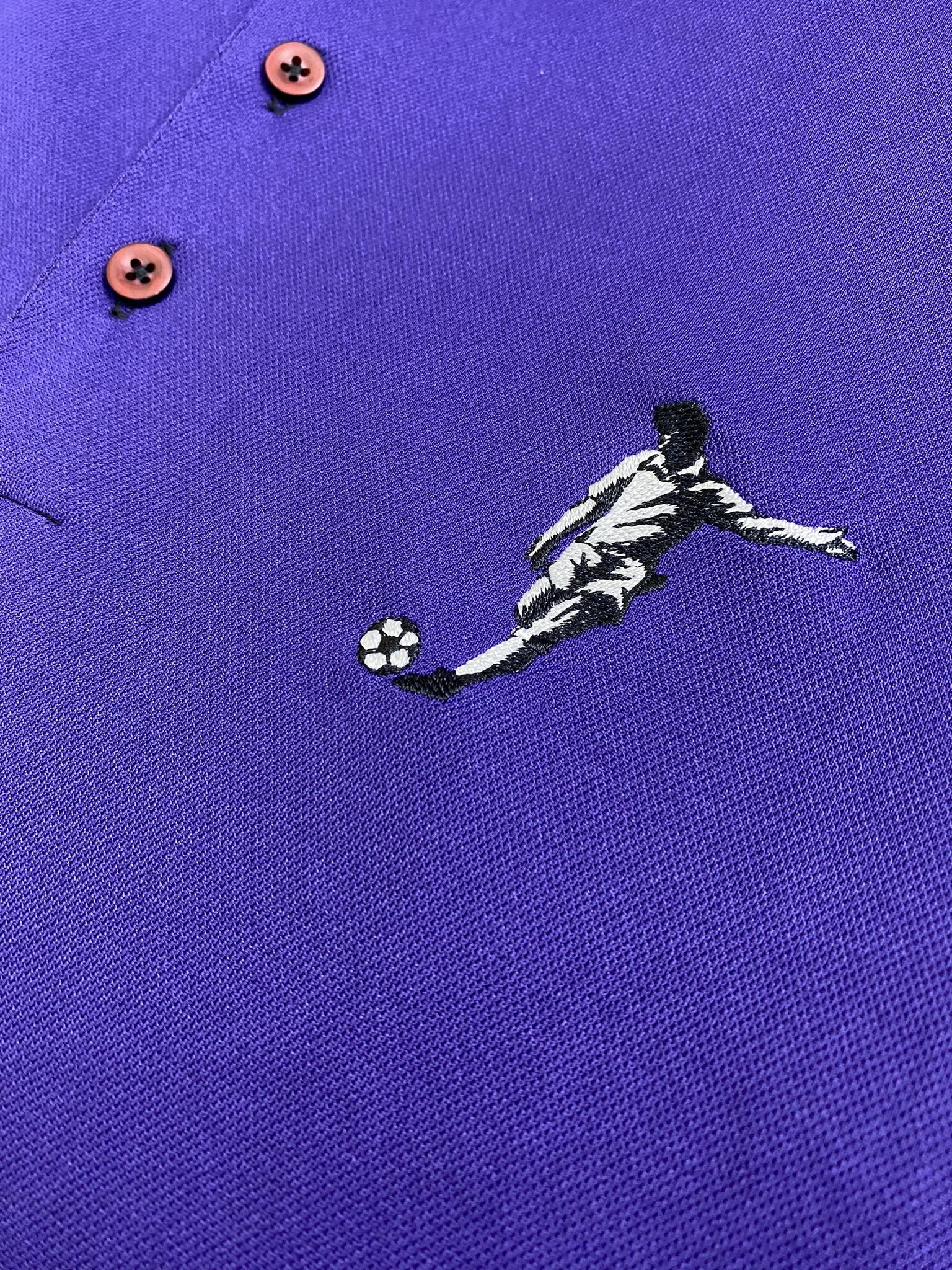 Áo Polo Chính Hãng - Nike Club Logo Football Màu Tím - CLF-016