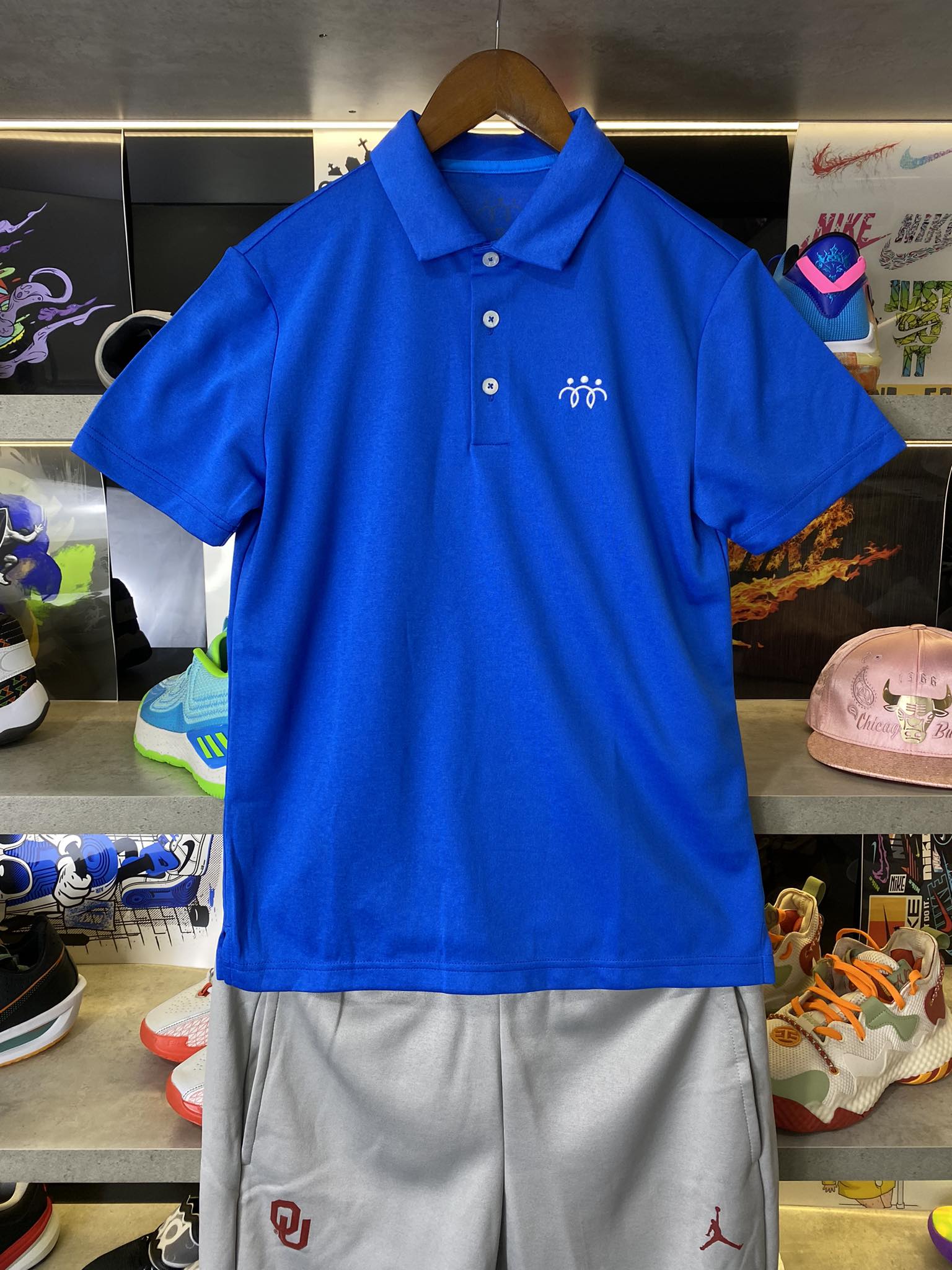 Áo Polo Chính Hãng - Áo Nike Basic Three People '' Xanh Nhạt''  - NI006