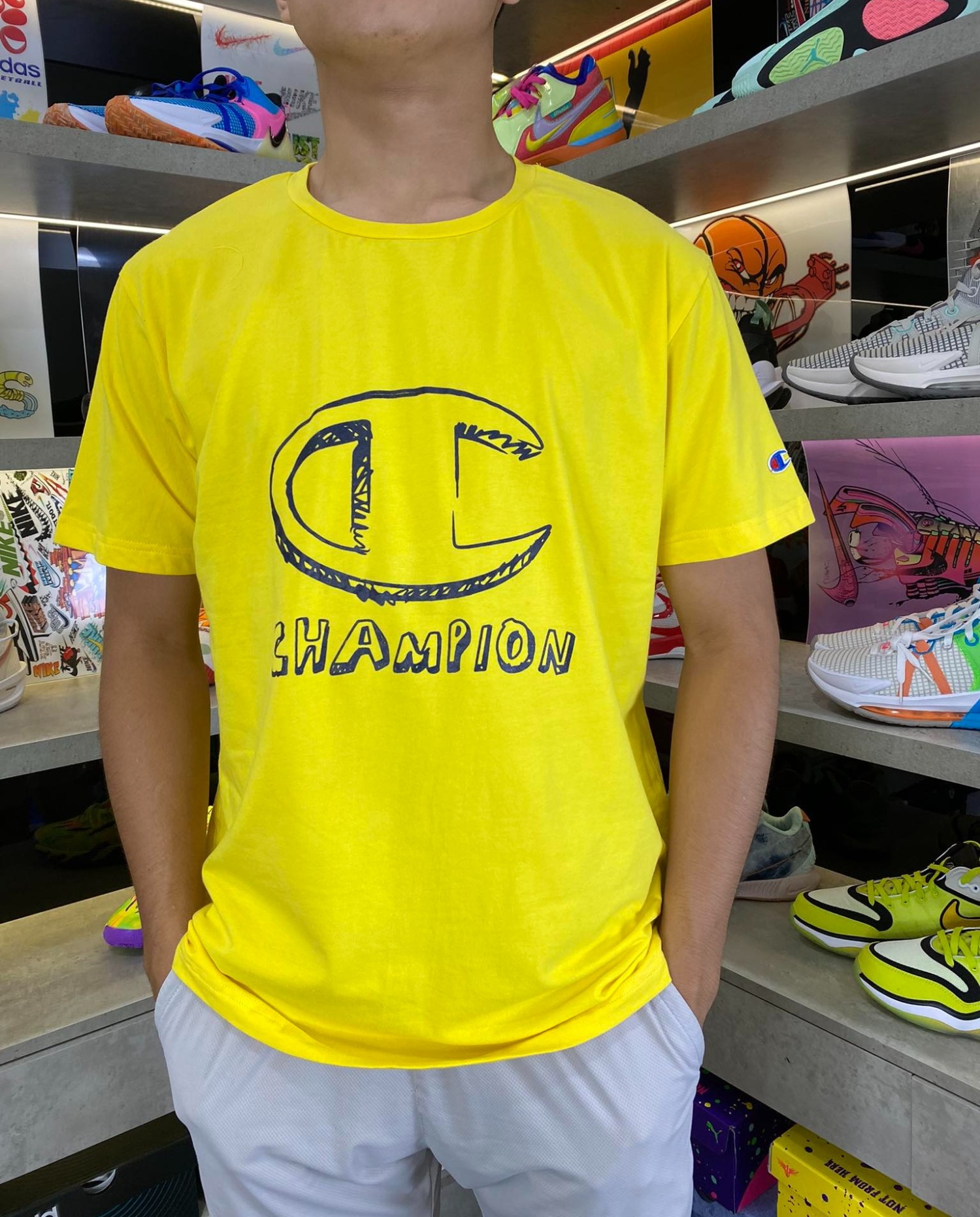 Áo Tshirts Chính Hãng - Áo Thun Champion Big Logo 'Y' - ACS-03