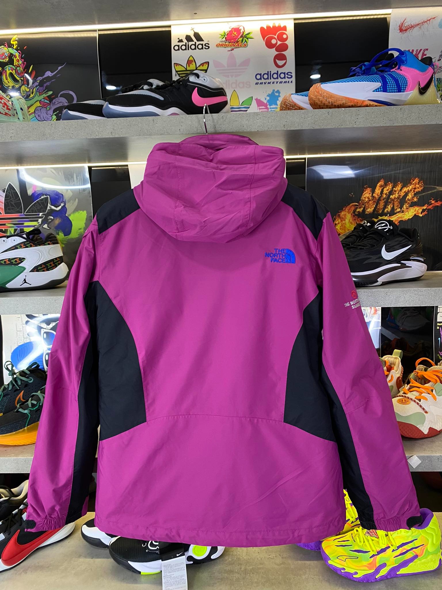 Áo Khoác Chính Hãng - The North Face Gore - Tex Tím Logo Xanh - AKTNF-06