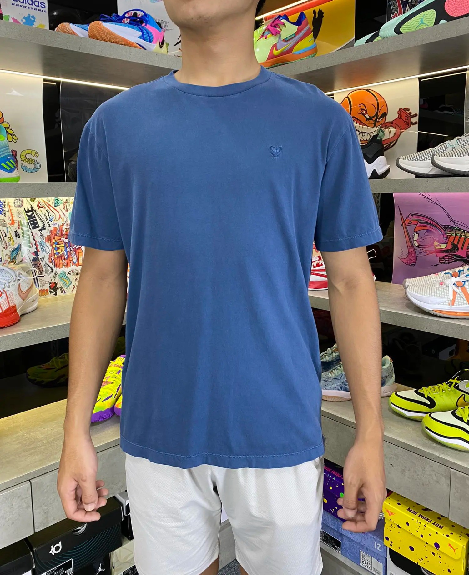 Áo Tshirts Chính Hãng - American Eagle Super Soft Standard Fit 'Blue' - S/3583-SUM24-Blue