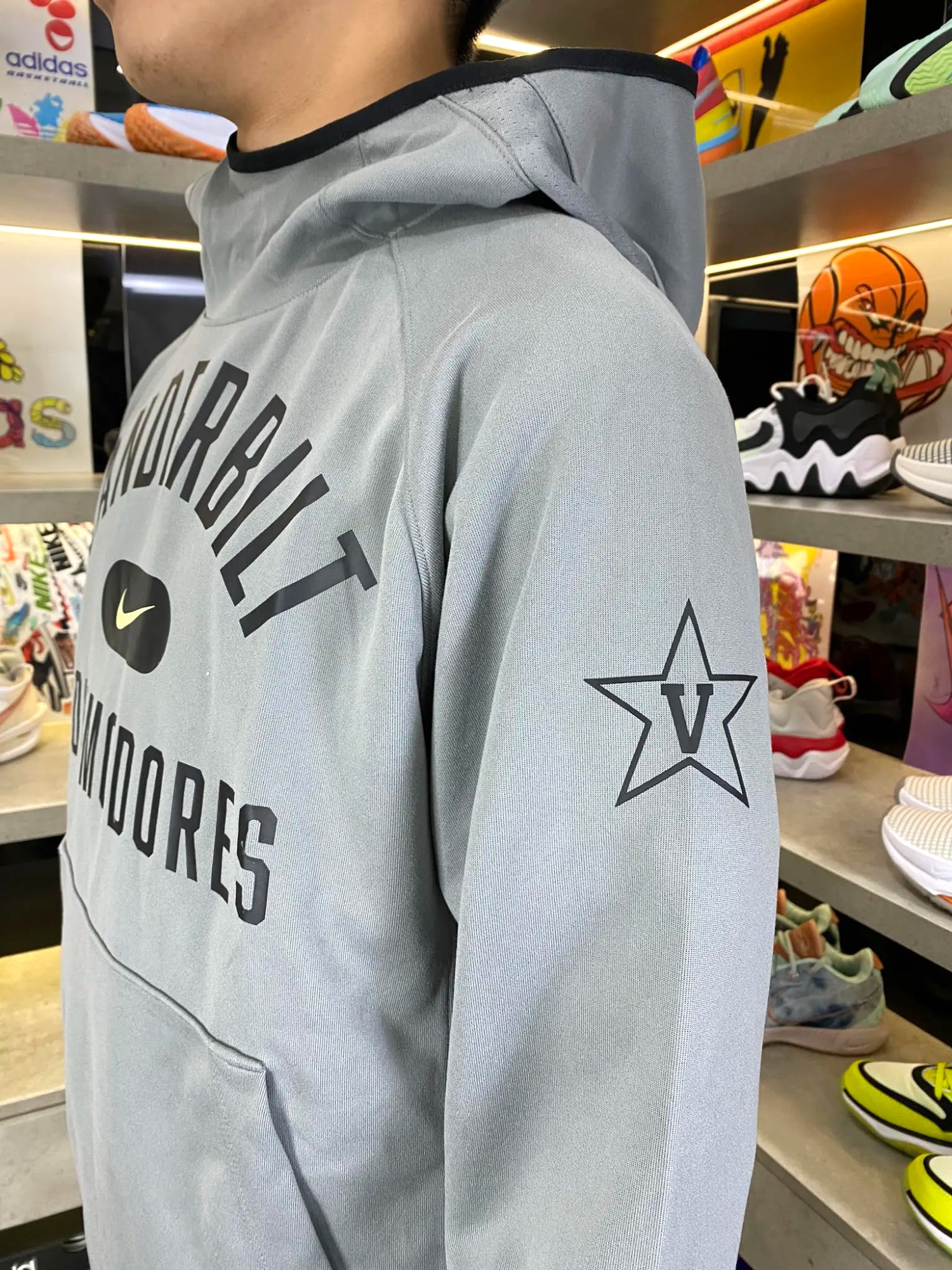 Áo Hoodie Chính Hãng - Nike Men's Text Vanderbilt Commodores Mũ Viền Đen  