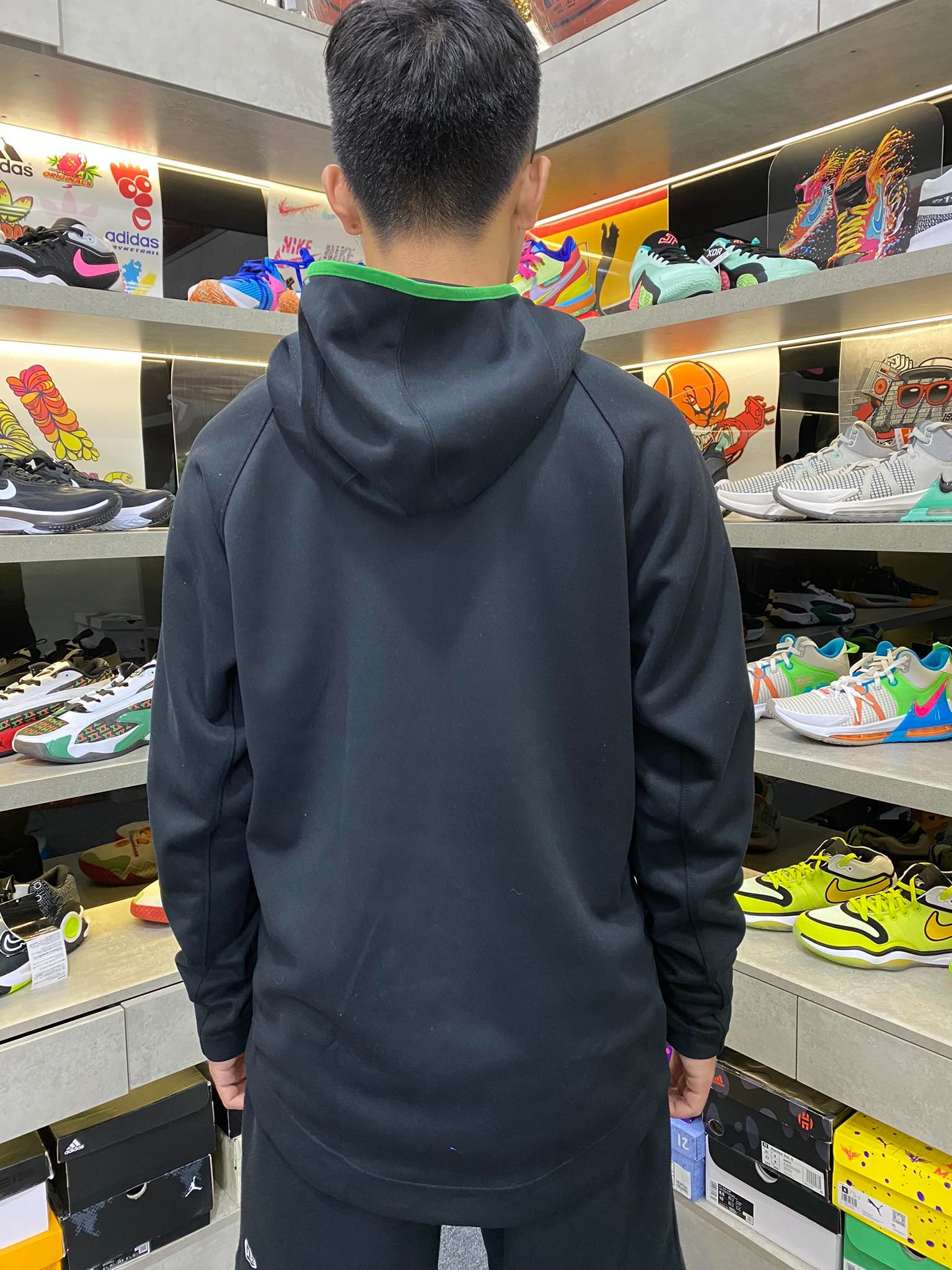 Áo Hoodie Chính Hãng - Nike Men’s Heathered Oregon Ducks Logo Basketball Spotlight 