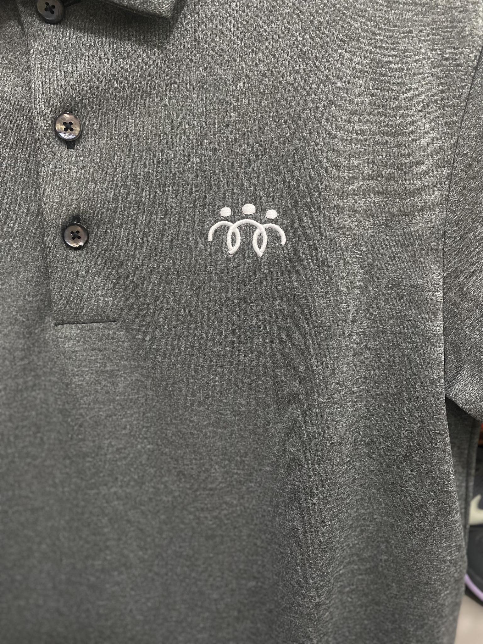 Áo Polo Chính Hãng - Áo Nike Basic Three People Grey Nhạt  - NI013