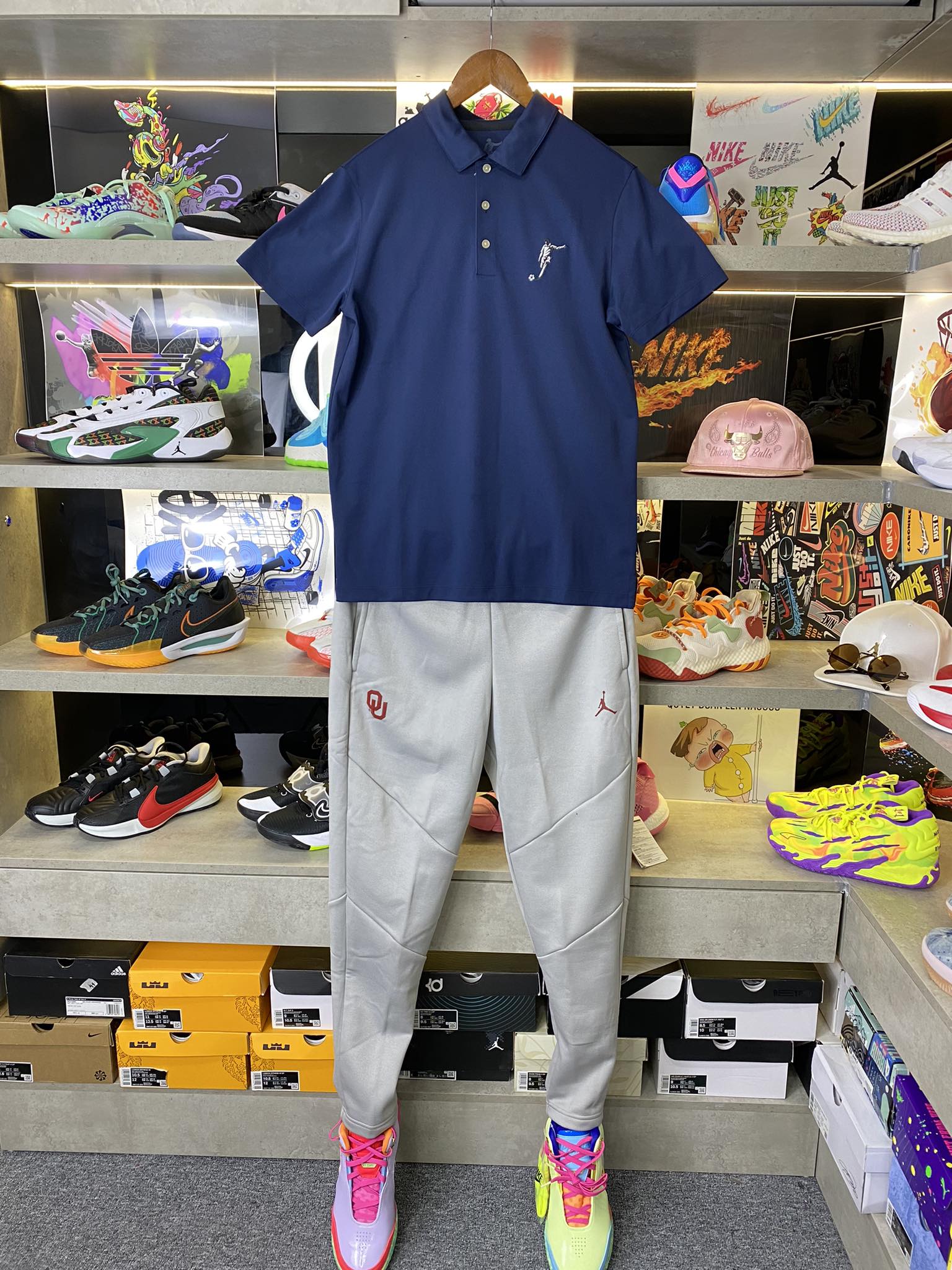 Áo Polo Chính Hãng - Nike Club Logo Football 'Navy' - PNF-555