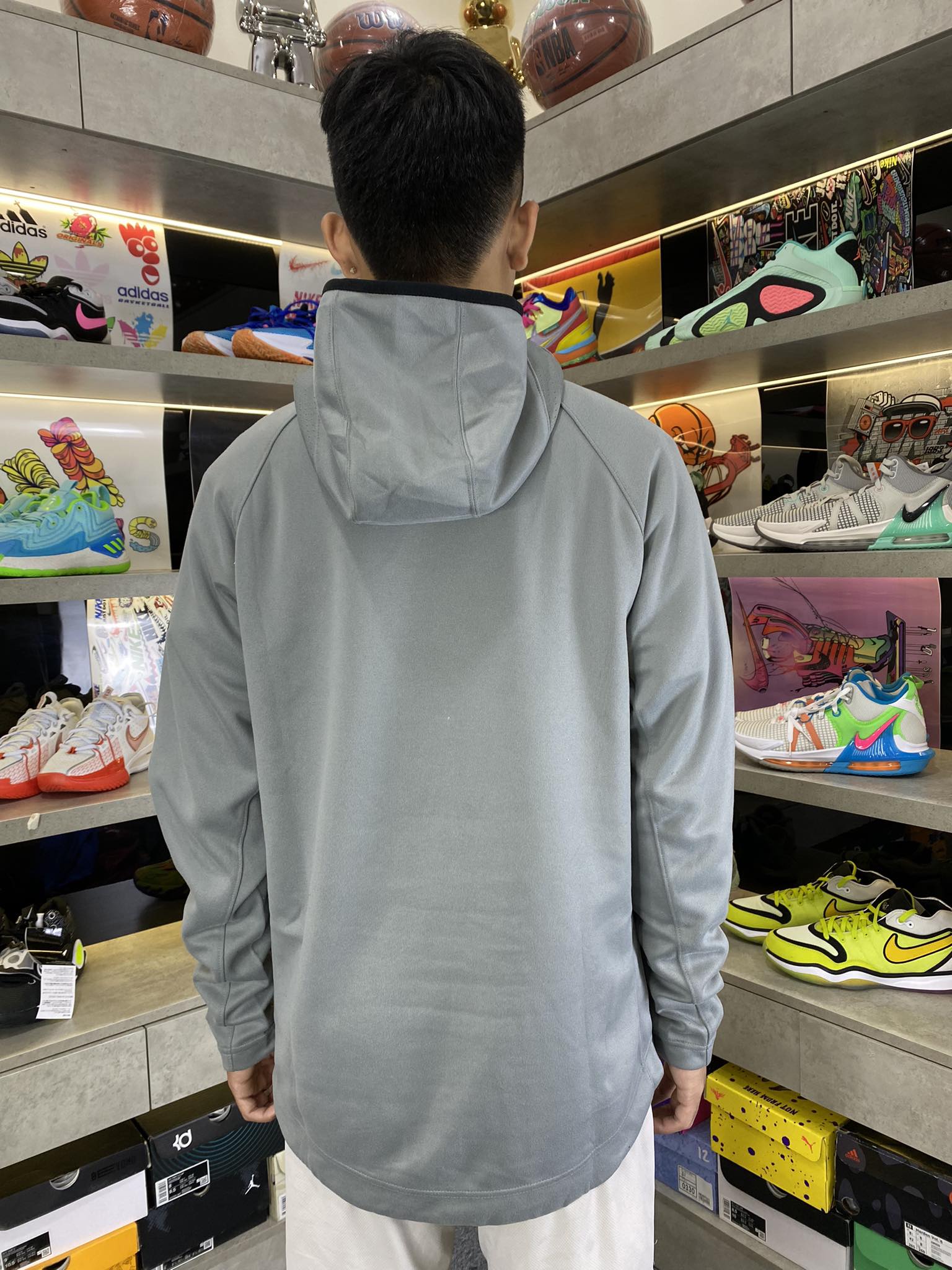 Áo Hoodie Chính Hãng - Nike Men's Text Wake Forest Demon Deacons Mũ Viền Đen 