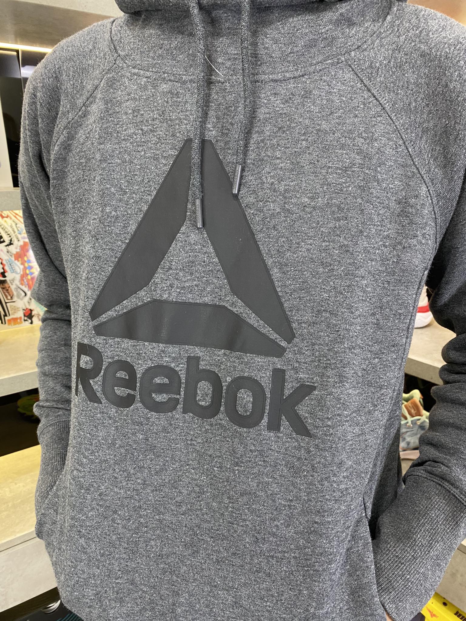 Áo Hoodie - Reebok LoGo 'Grey' - R15738
