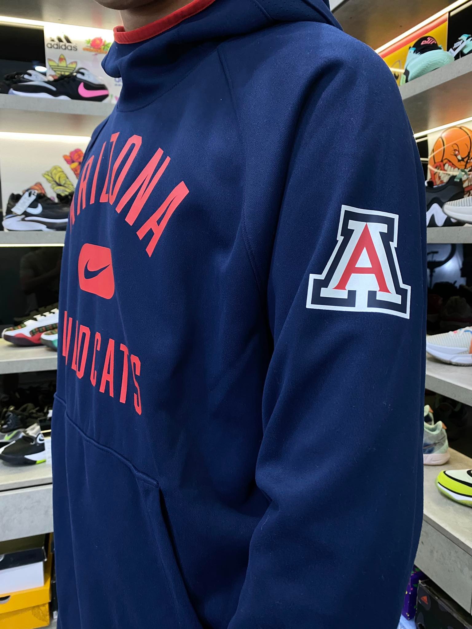 Áo Hoodie Chính Hãng - Nike Arizona Wildcats Basketball NBA 'Navy' - DD6079-419