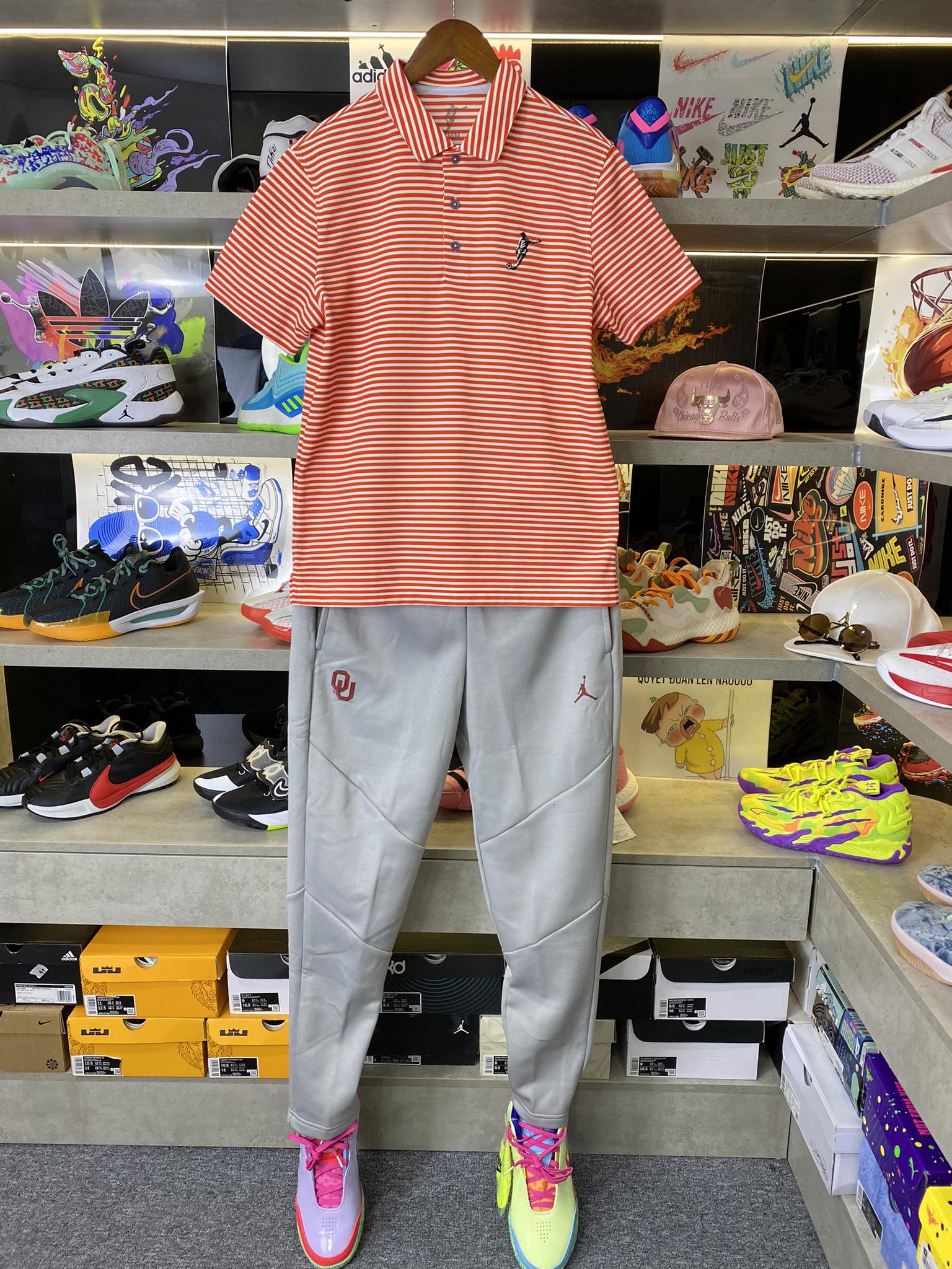 Áo Polo Chính Hãng - Nike Club Logo Football 'Orang/White' - PNF-004