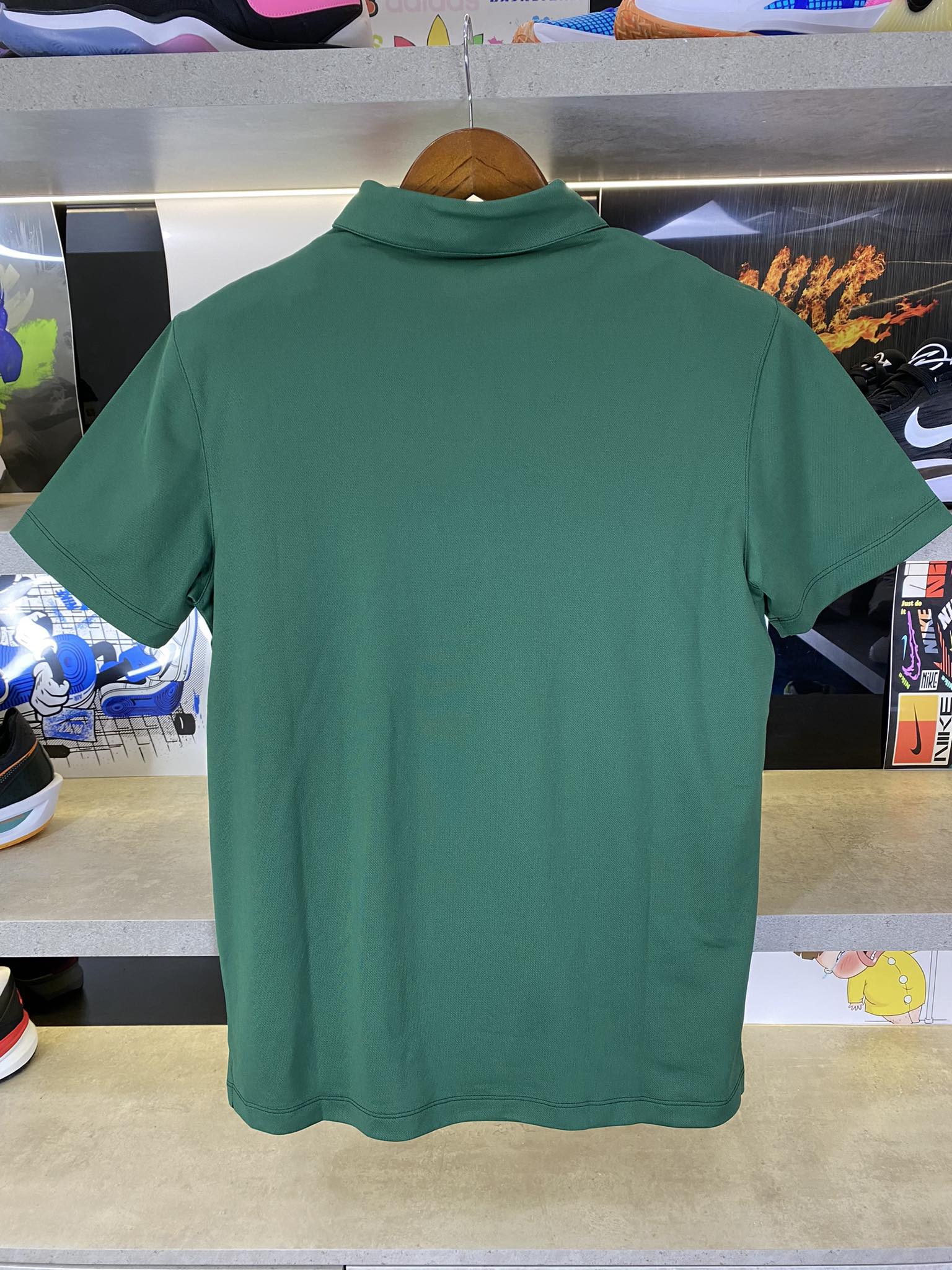 Áo Polo Chính Hãng - Nike Club Logo Football Xanh Lá Đậm - PNF-012