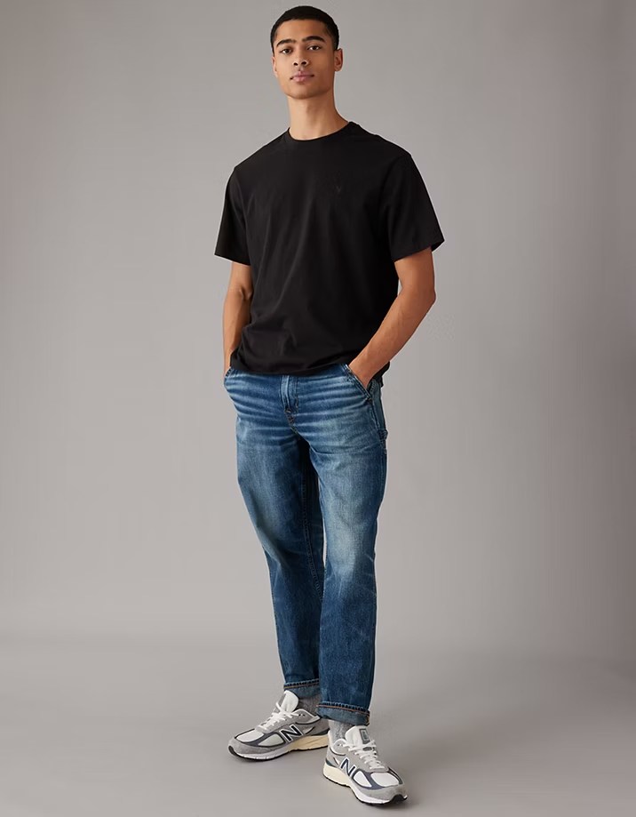 Áo Tshirts Chính Hãng - American Eagle Super Soft Standard Fit - S/3583-SUM24-Black