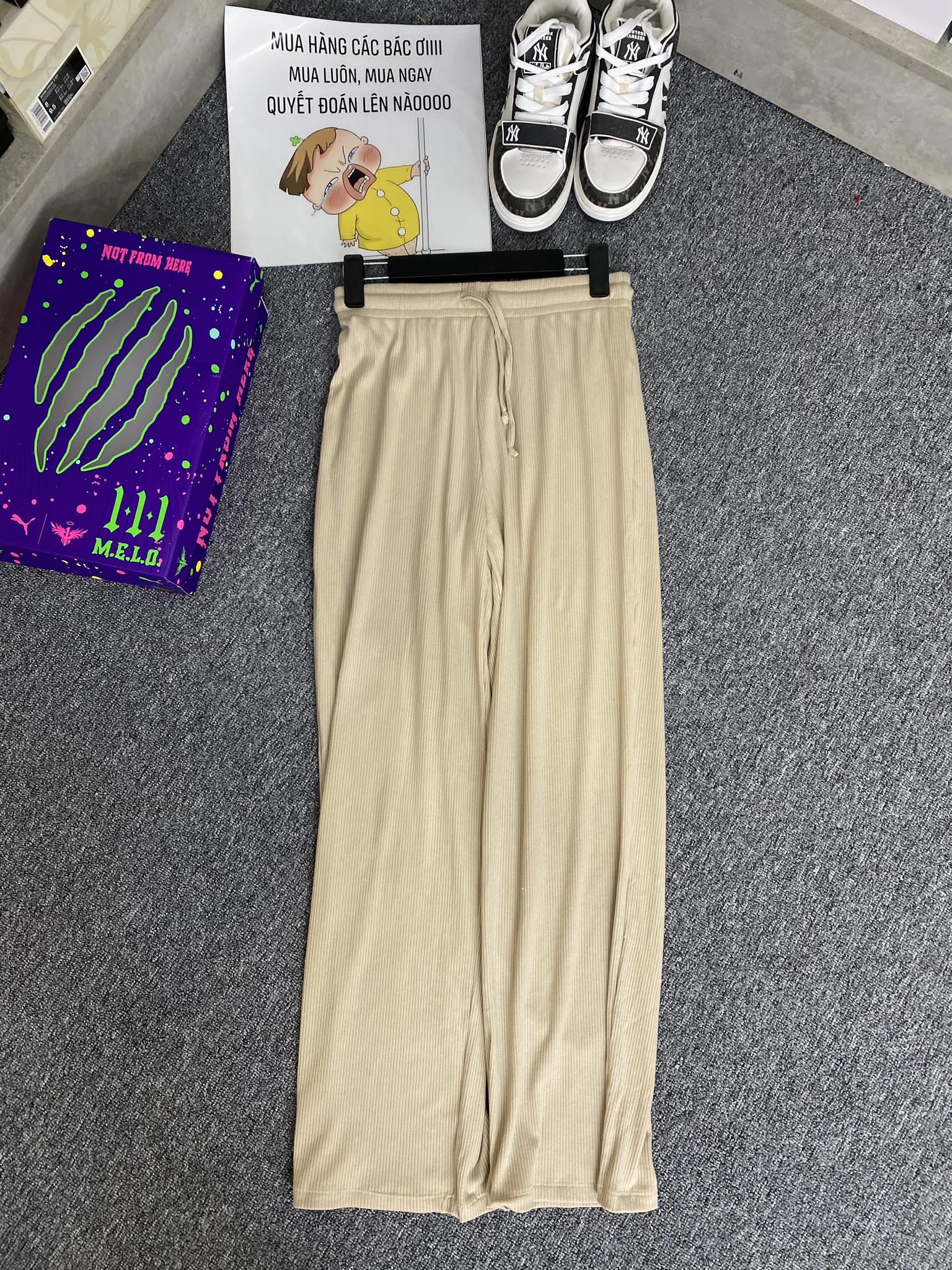 QUẦN DÀI CHÍNH HÃNG - Quần GAP Thun Nhung Tăm Women Be - GAP1968